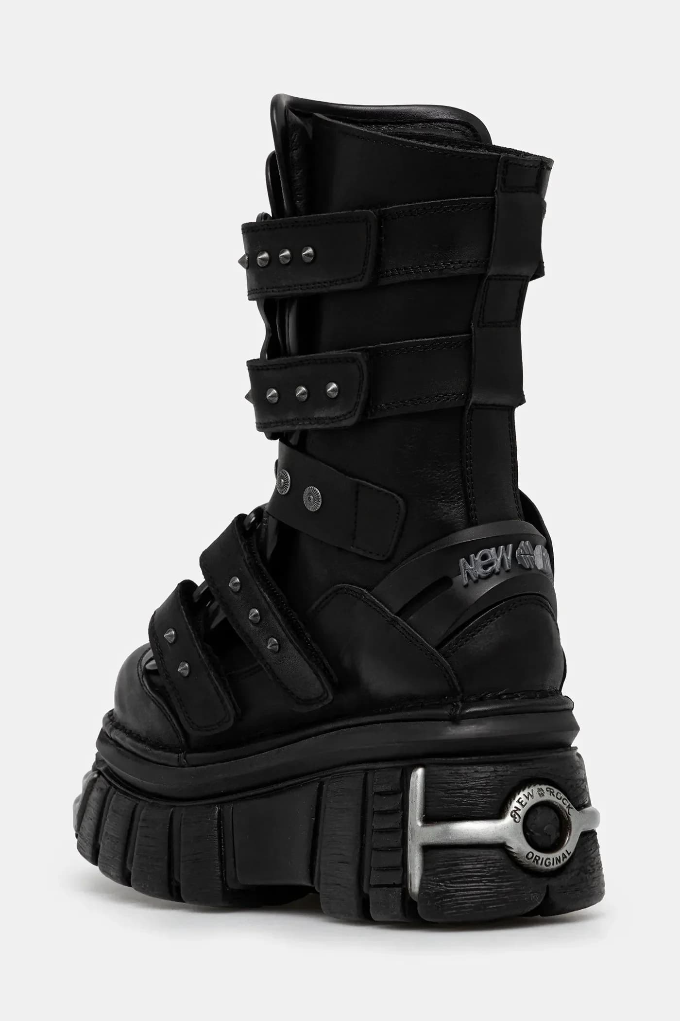 Кожаные ботильоны CRUST NEGRO, TOWER NEGRO E14 ACERO - фото 3