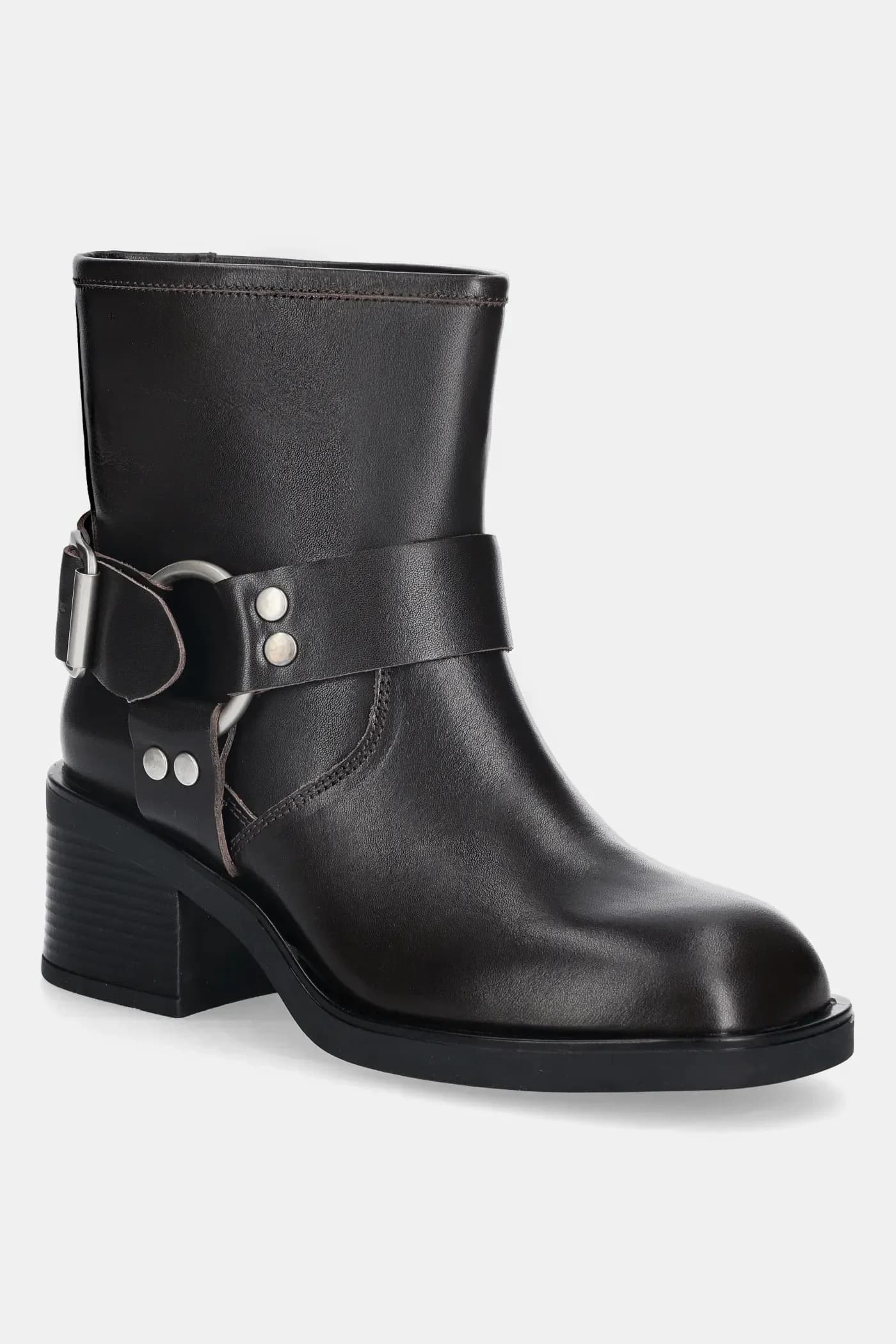 Кожаные ботильоны - фото 2