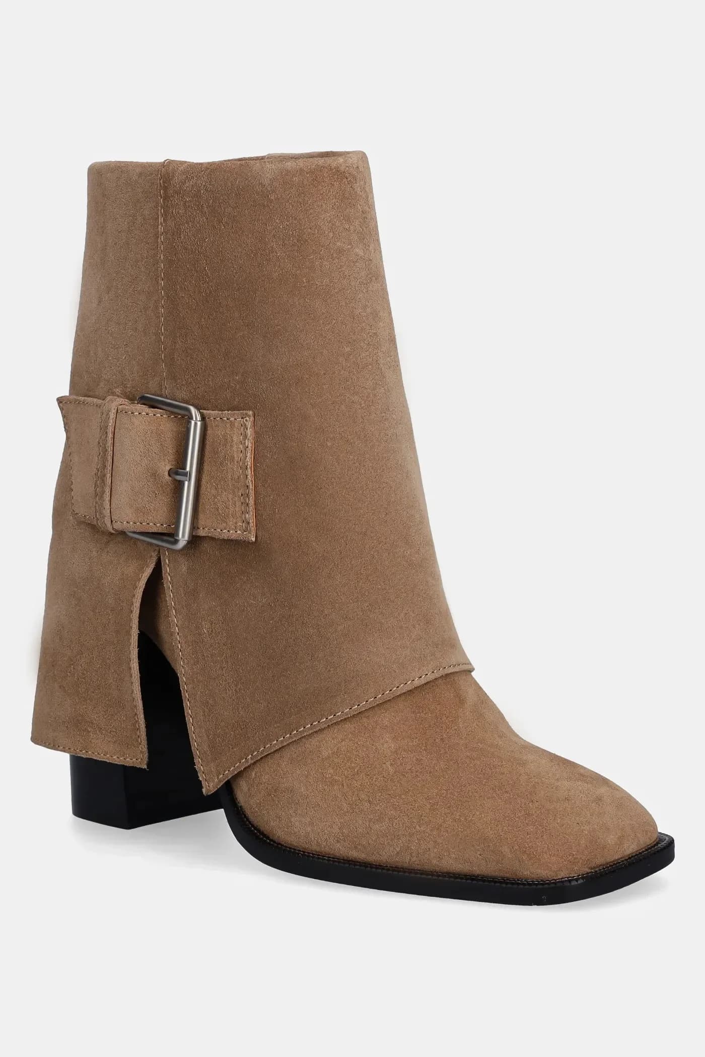 Замшевые ботильоны - фото 2