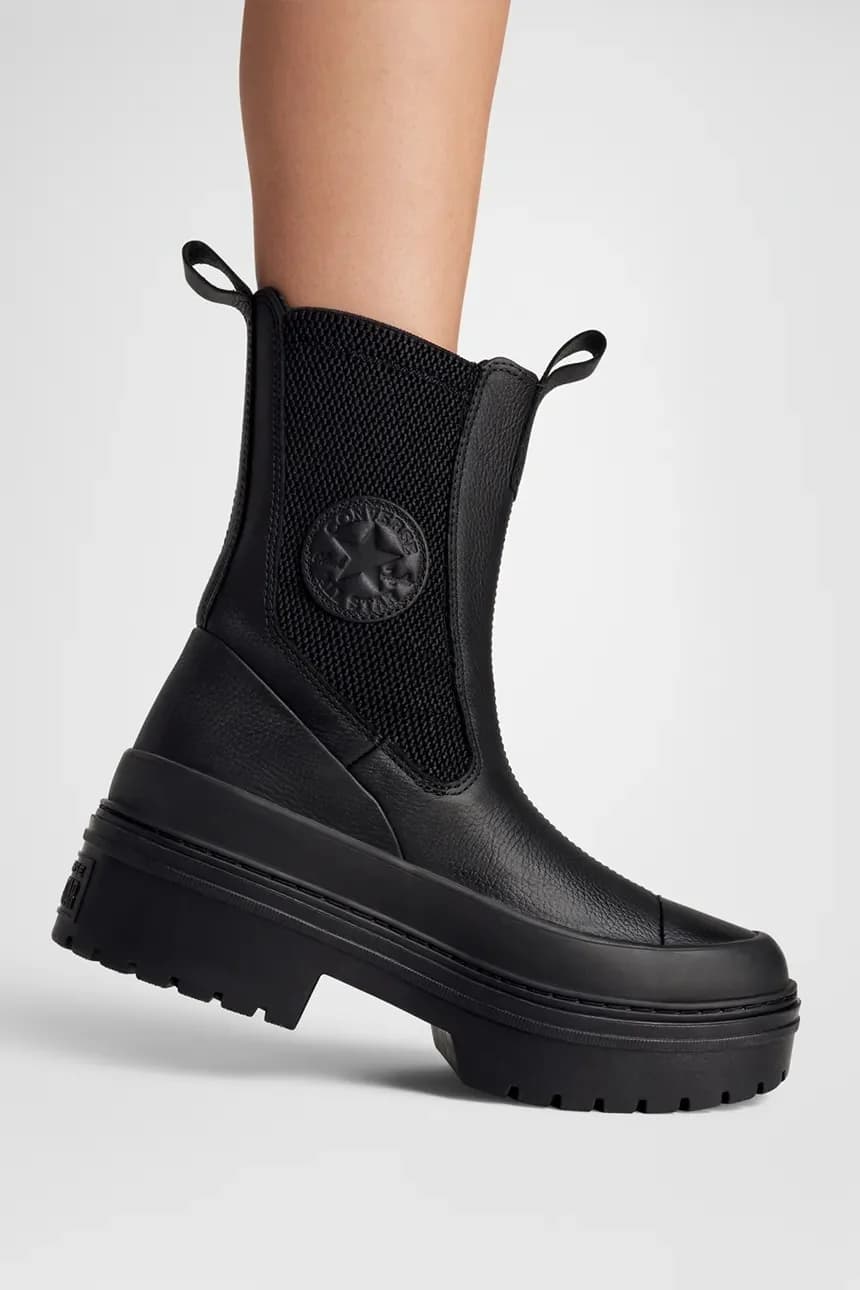 Ботинки челси из натуральной кожи Chuck Taylor All Star с выступом на каблуке - фото 10