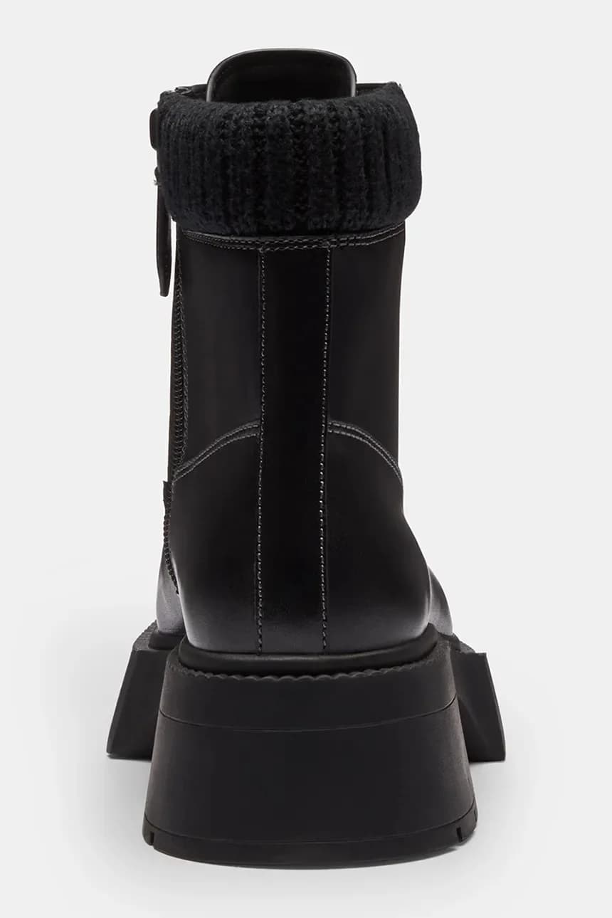 Кожаные ботильоны Leah на платформе - фото 4