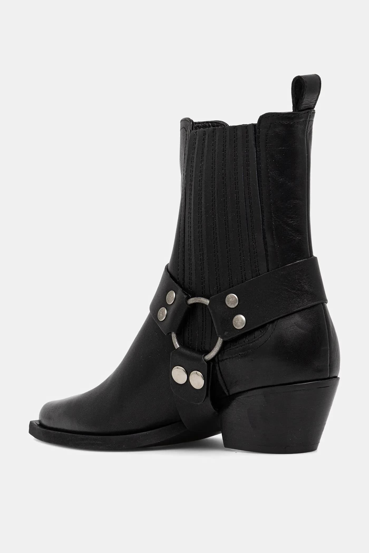 Кожаные ботинки челси - фото 4