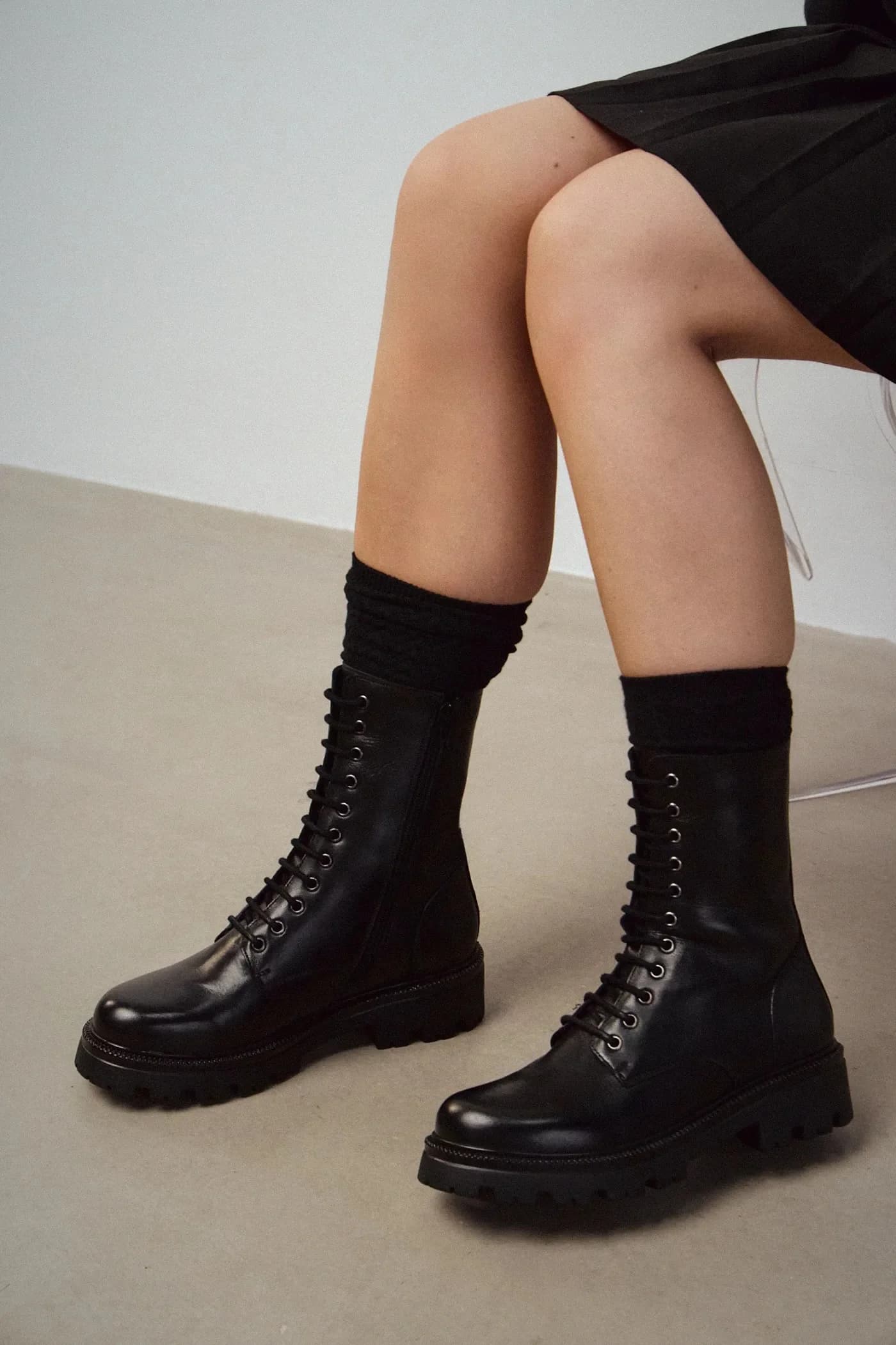 Кожаные ботильоны - фото 7