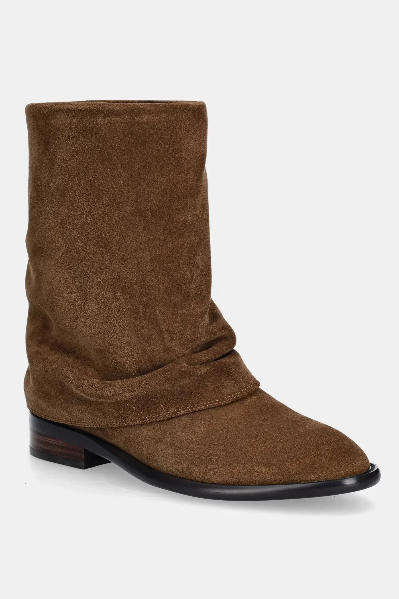 Замшевые ботильоны - фото 2