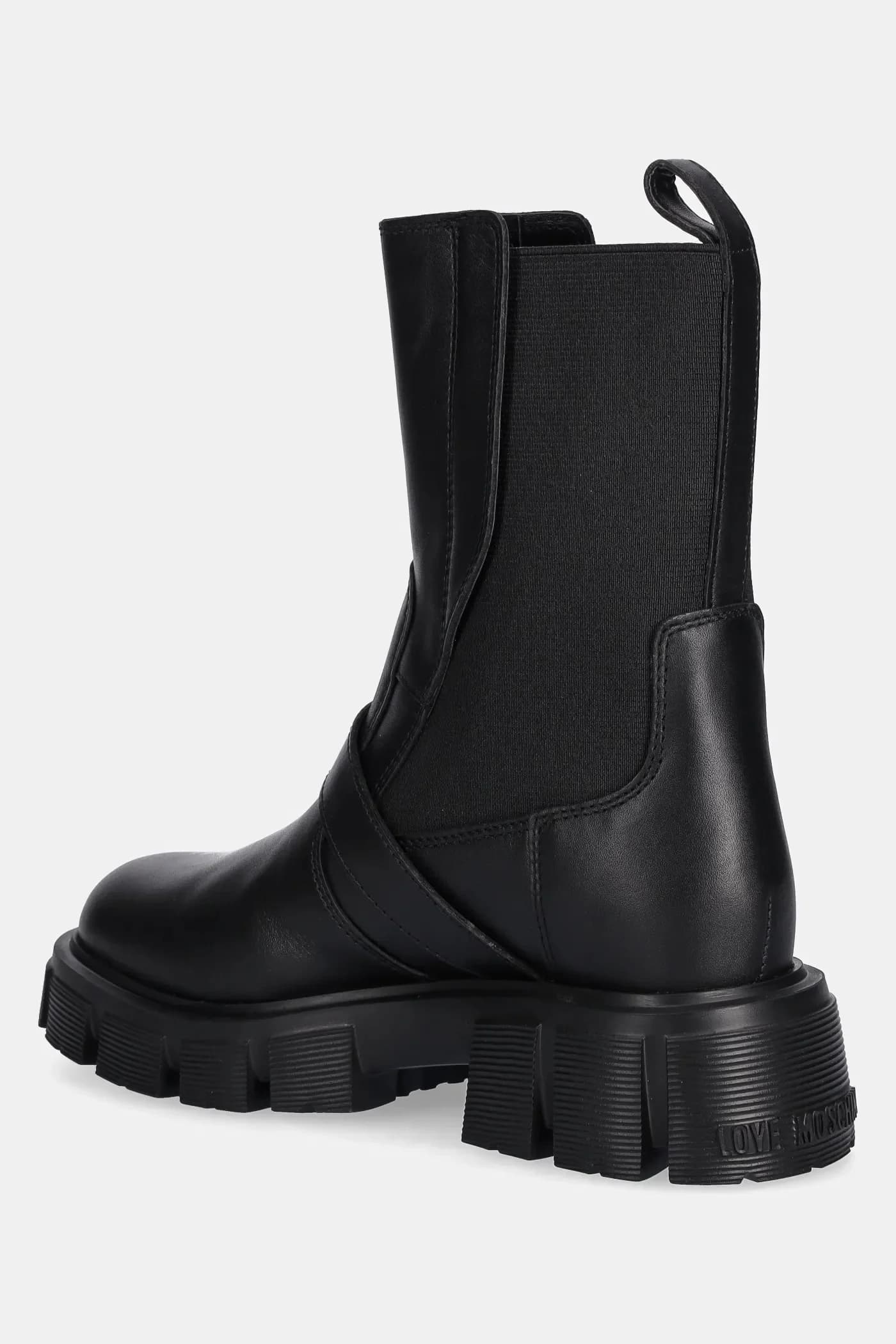 Кожаные ботинки челси - фото 3