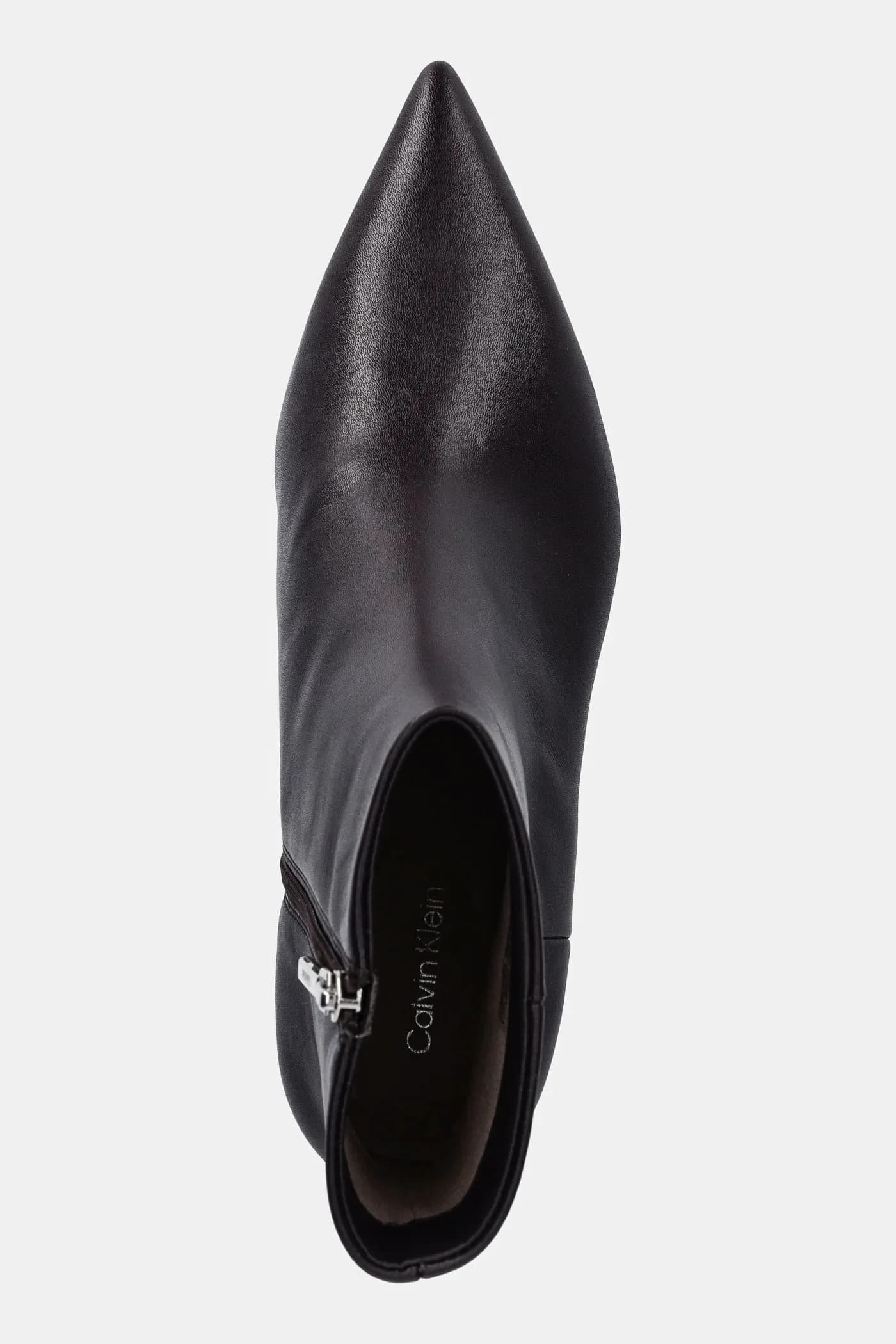 ESS KITTEN HEEL ANKLE BOOT кожаные ботильоны - фото 4