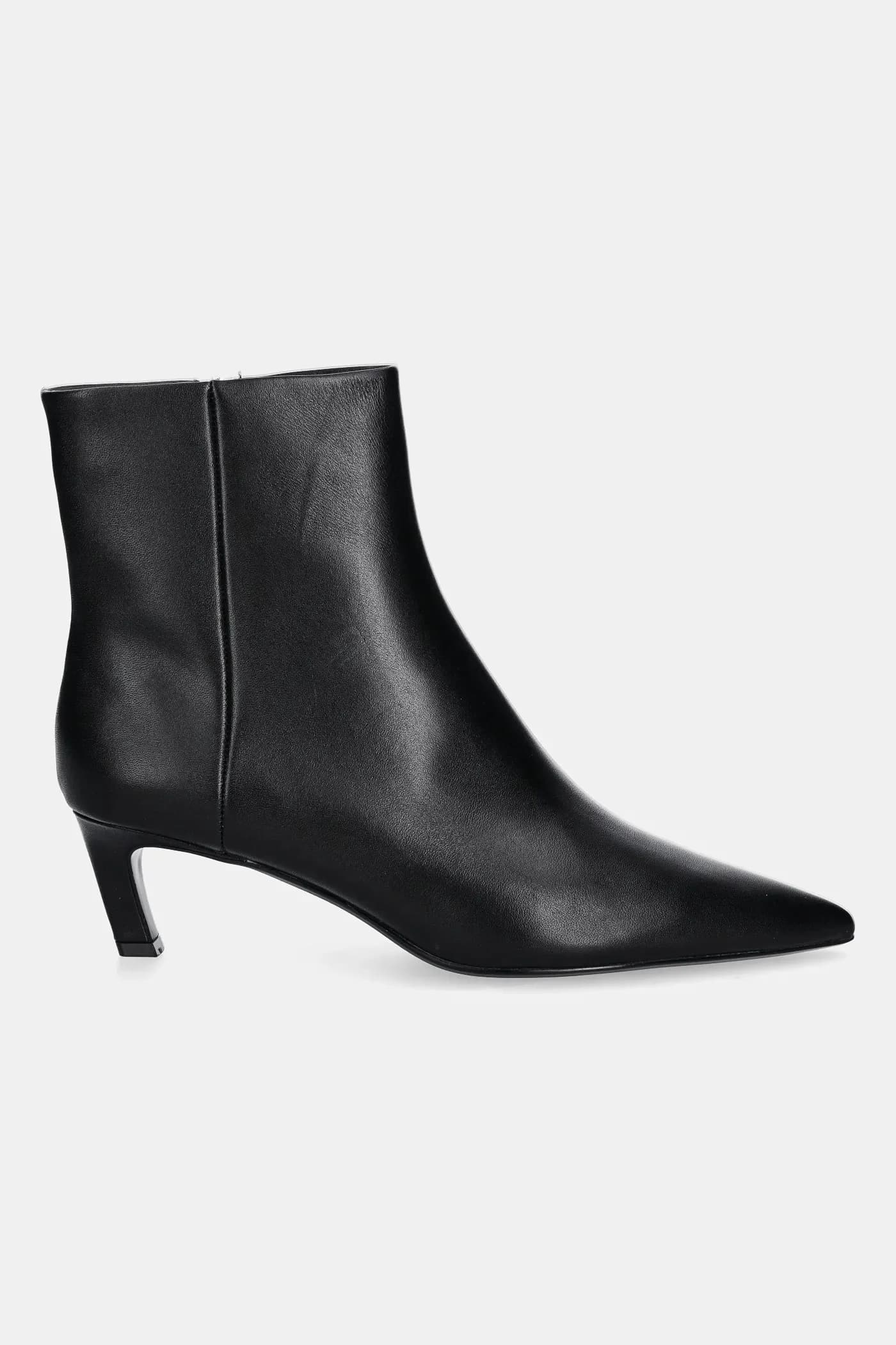 ESS KITTEN HEEL ANKLE BOOT кожаные ботильоны - фото 2