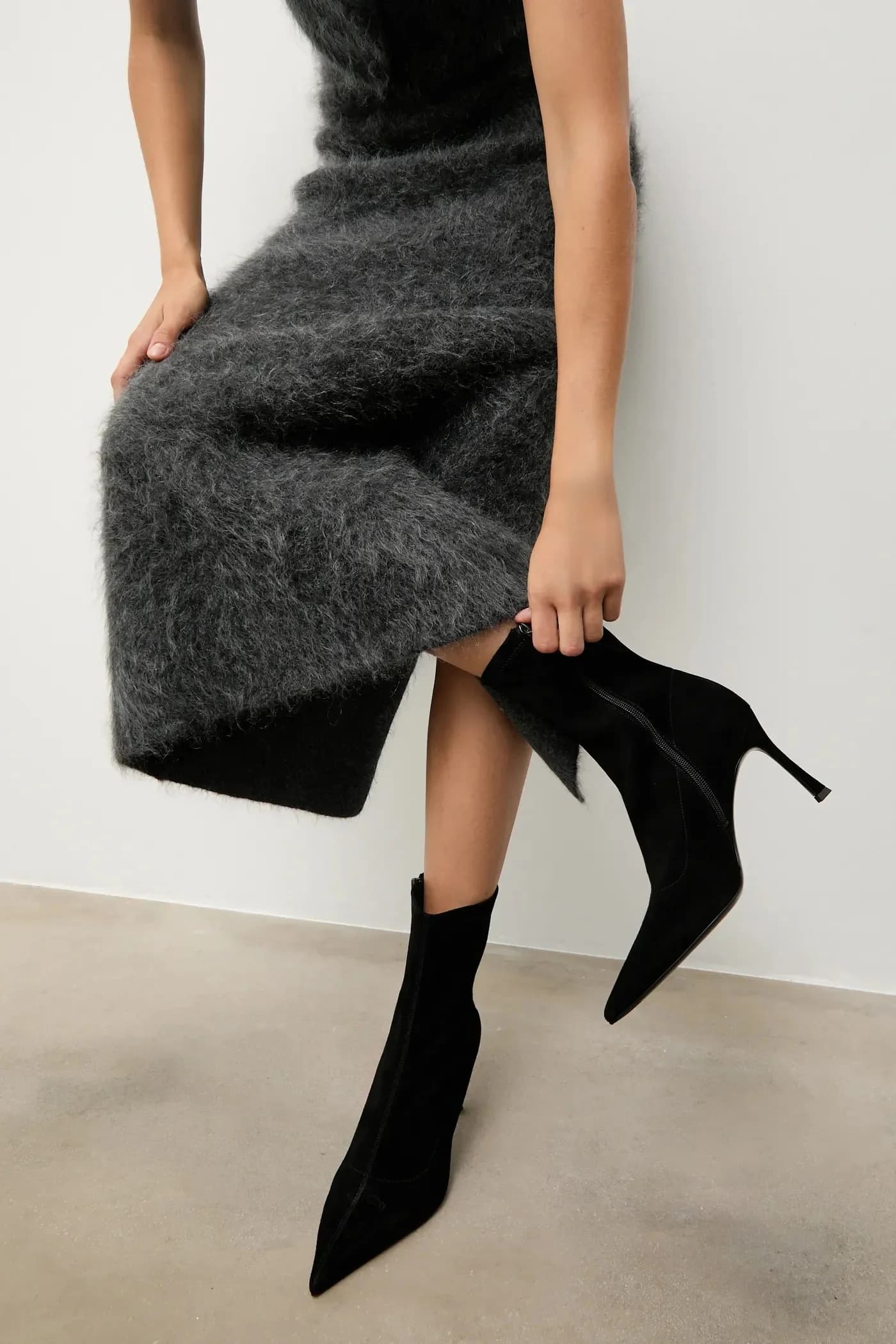 замшевые ботильоны Answear Lab - фото 7