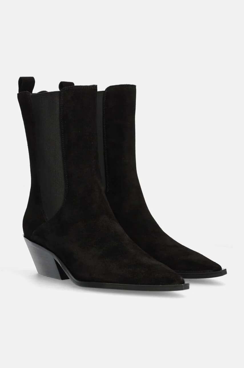 Замшевые ботинки челси - фото 2