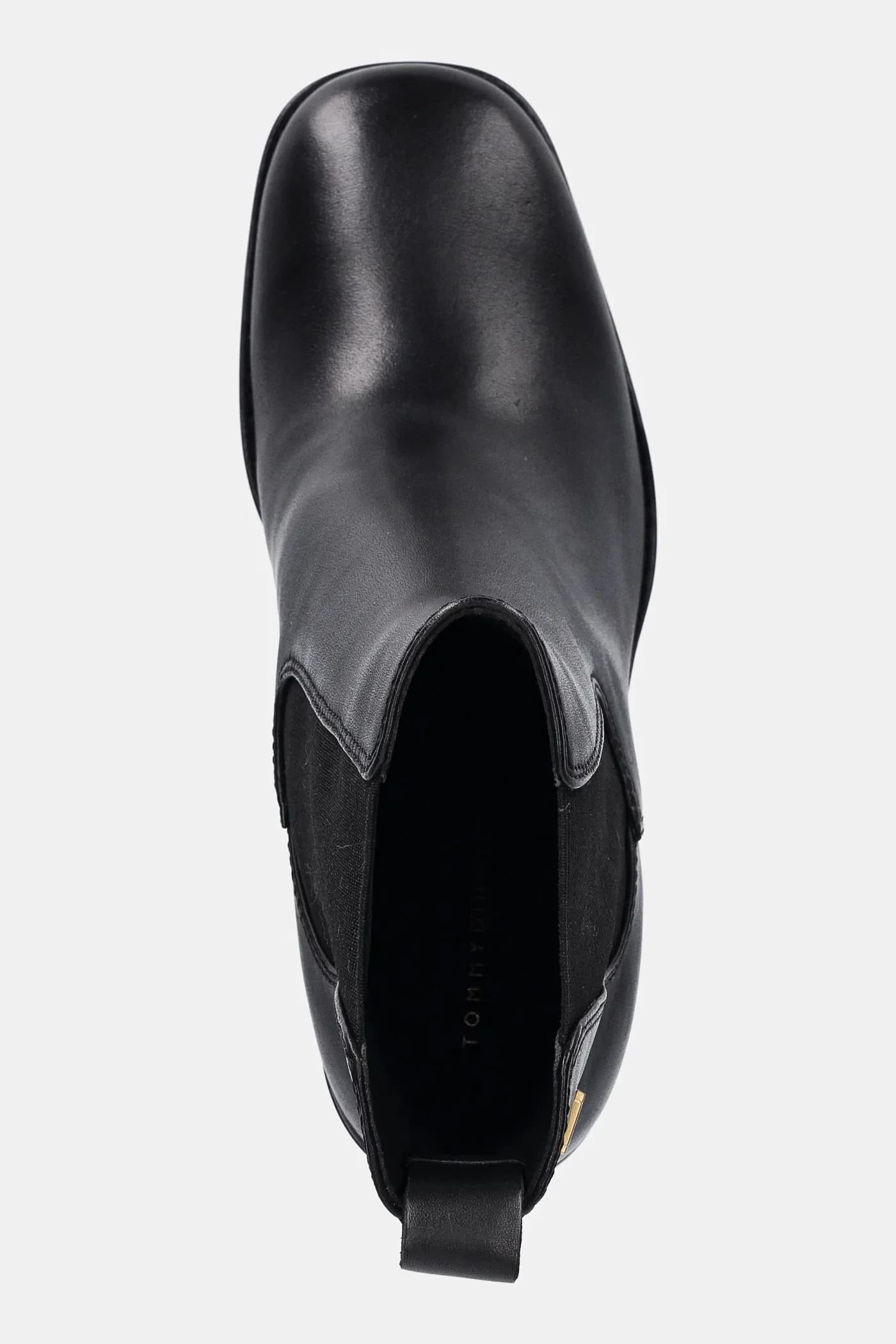 Кожаные ботильоны CHELSEA HIGH BLOCK HL с квадратным носком - фото 4