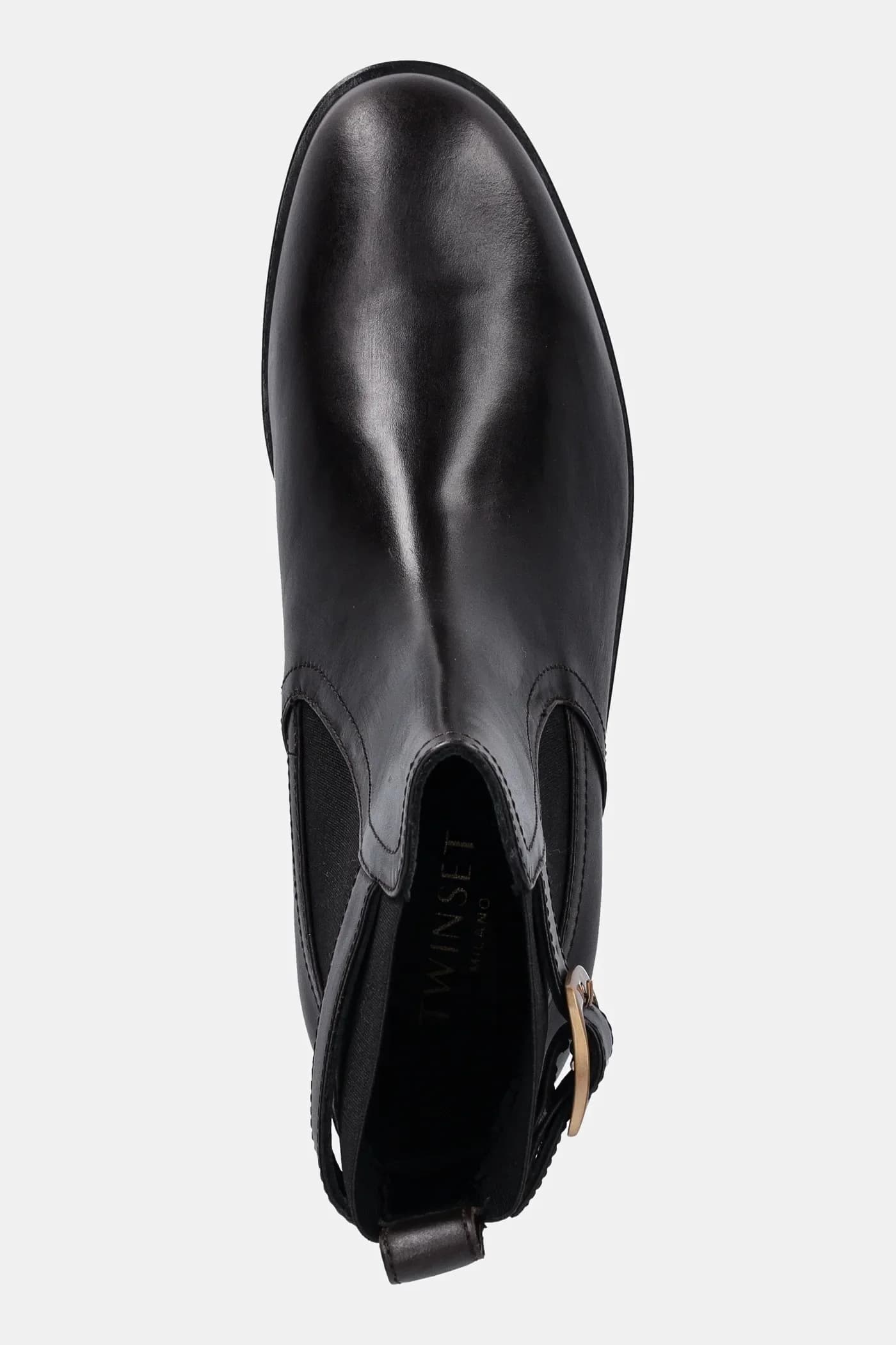 Кожаные ботинки челси - фото 4