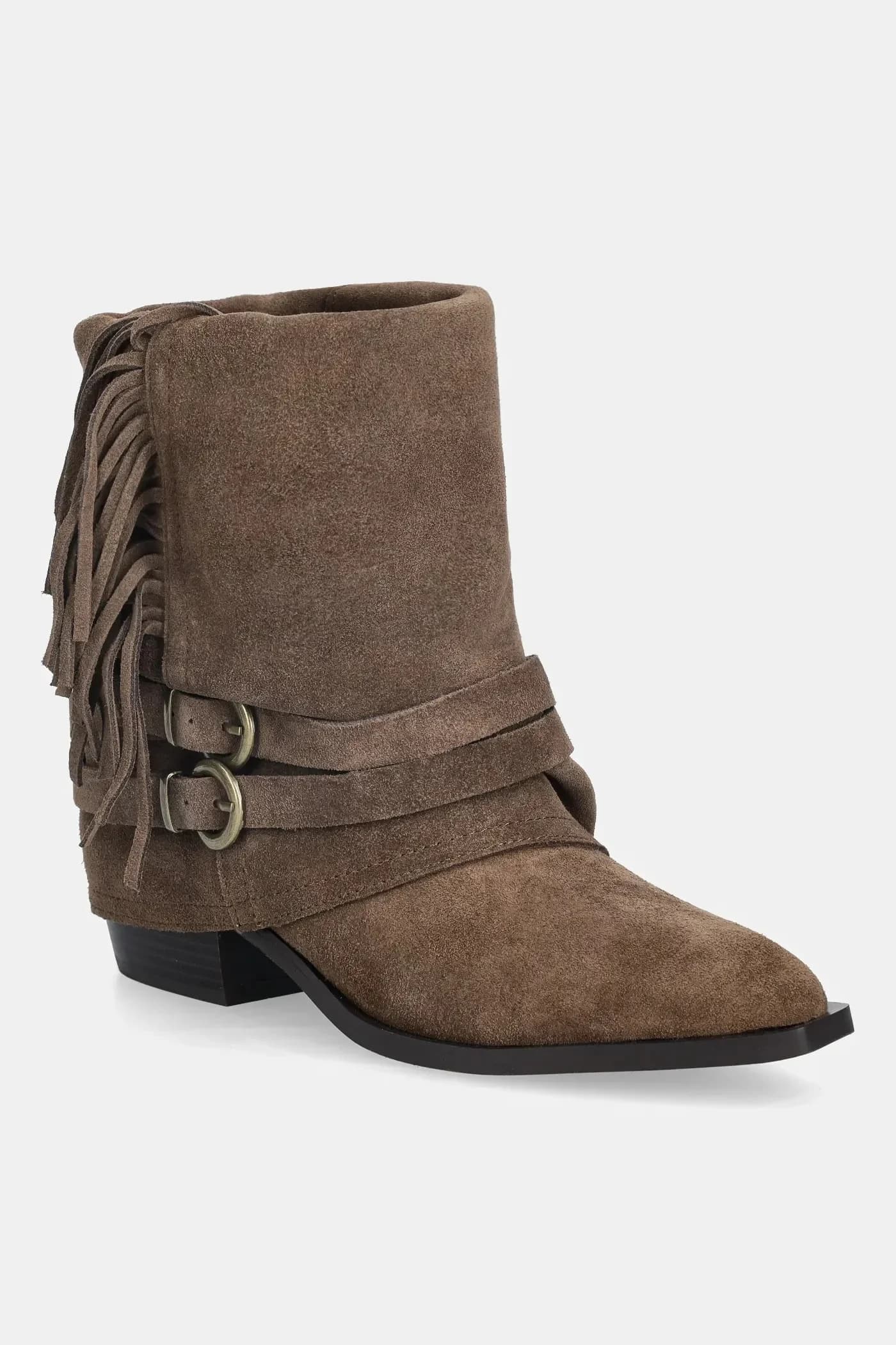 Замшевые ботильоны - фото 2