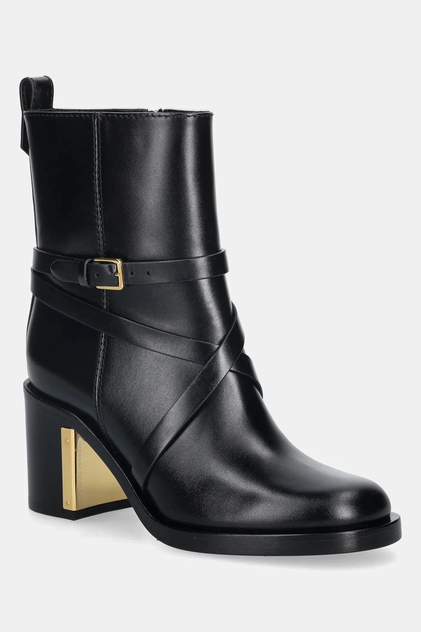 Кожаные ботильоны