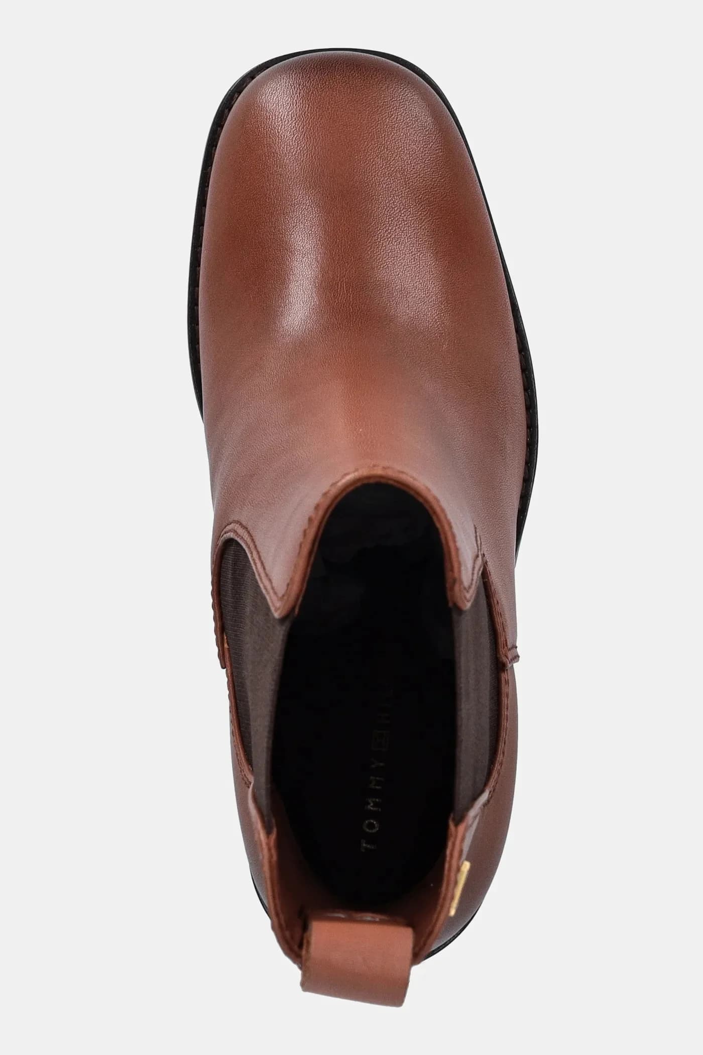 Кожаные ботильоны CHELSEA HIGH BLOCK HL с квадратным носком - фото 4