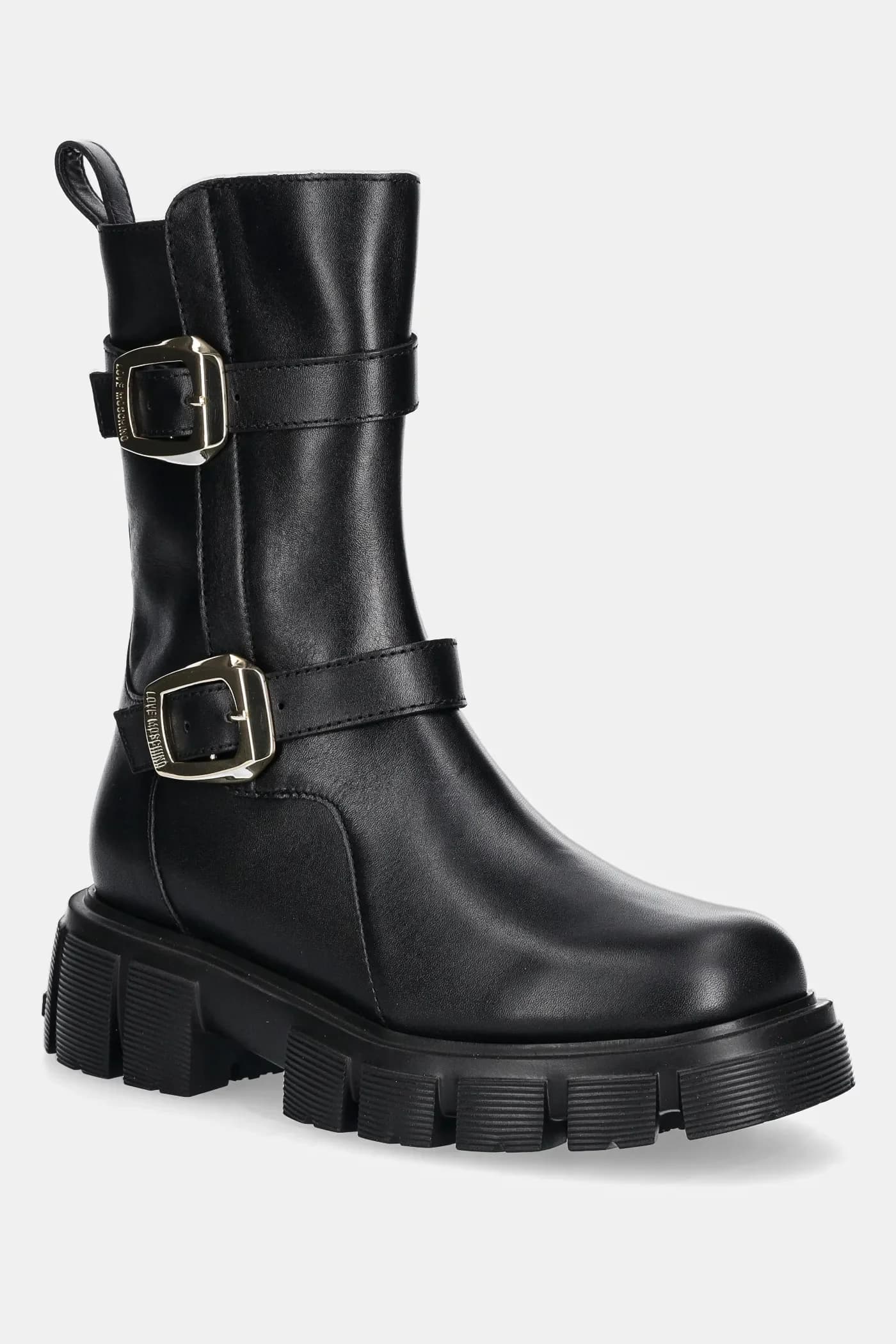 Кожаные ботильоны