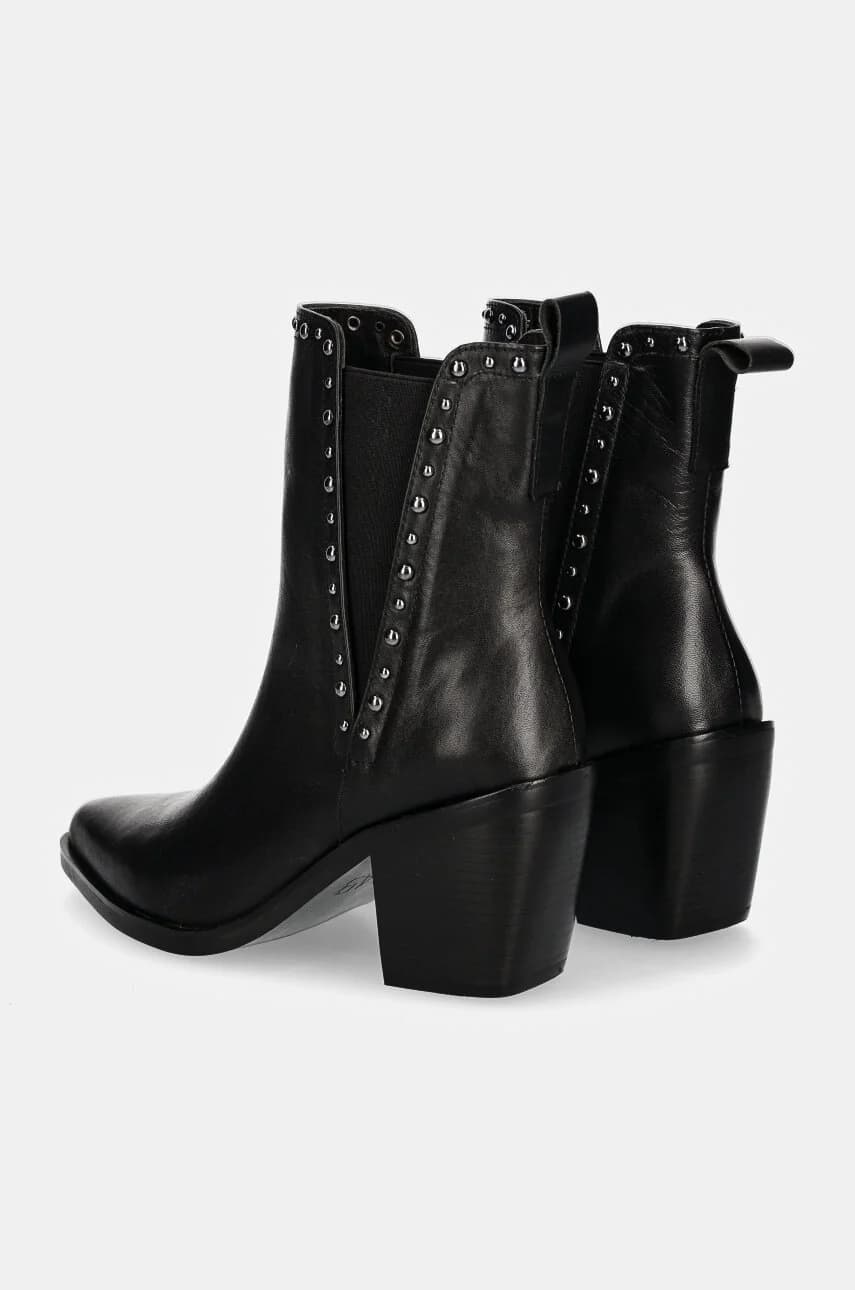 Кожаные ботинки челси - фото 4