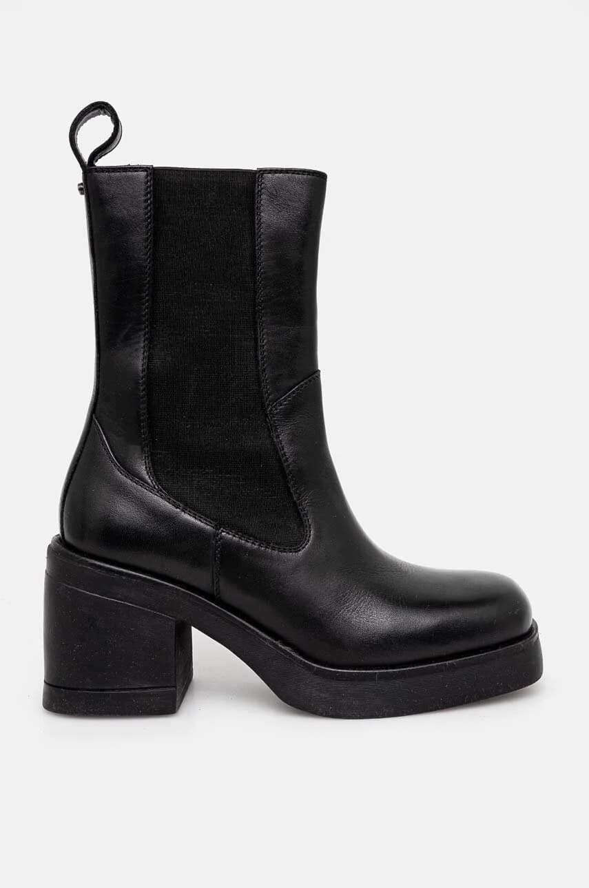 Кожаные ботильоны - фото 4