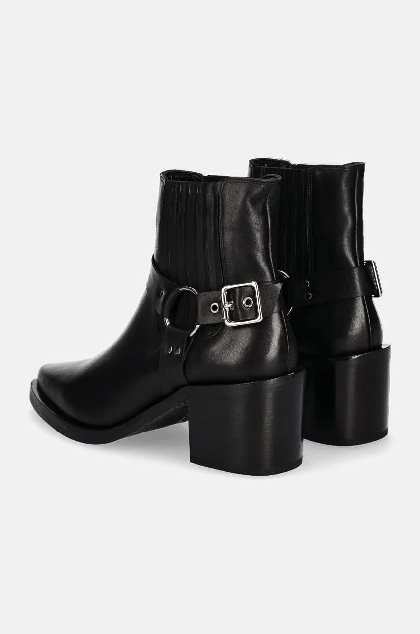 Кожаные ботинки челси - фото 4