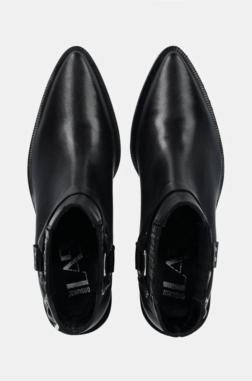 Кожаные ботинки челси - фото 5