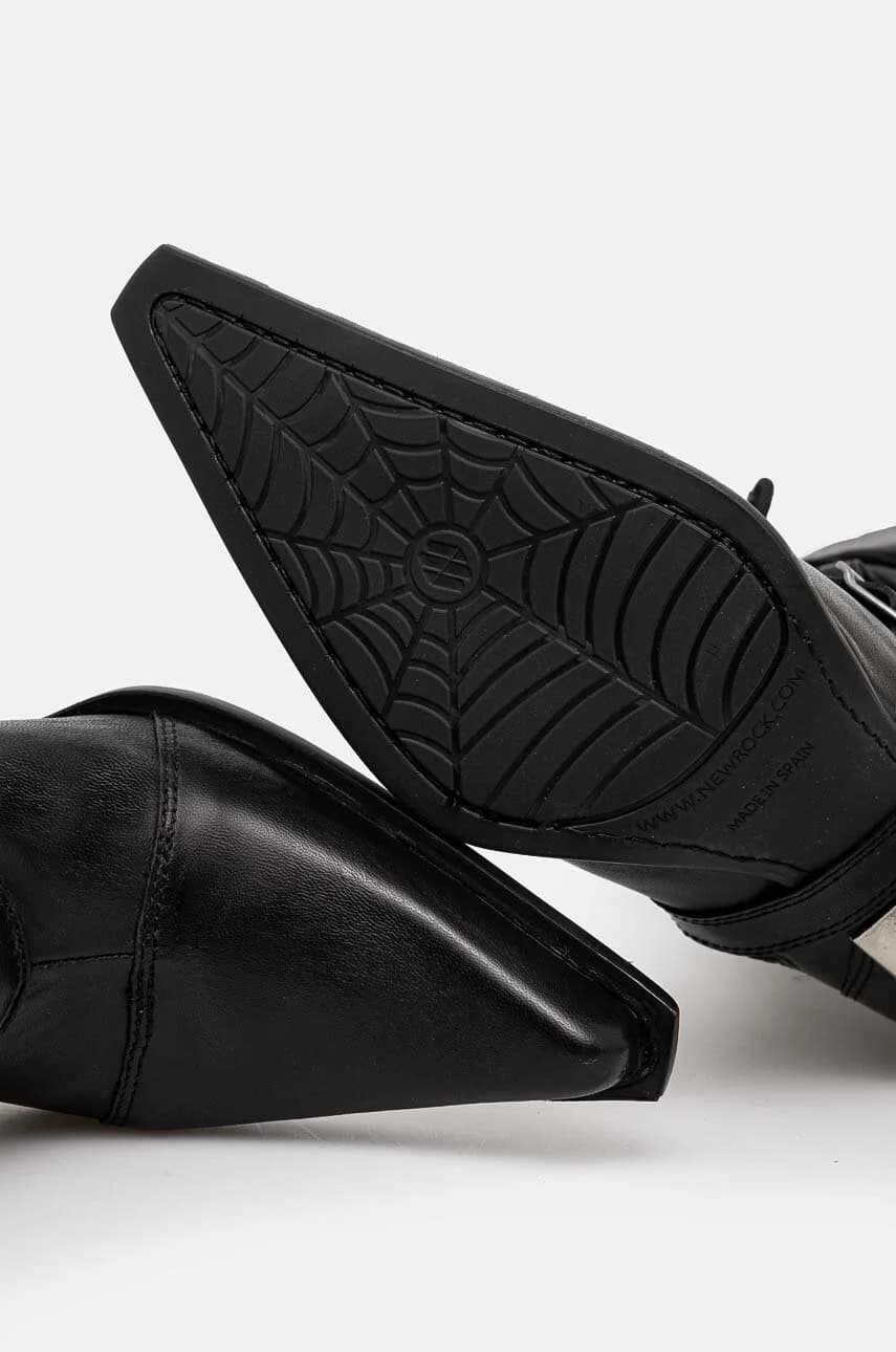 Кожаные ботильоны ITALI NEGRO FINO + MALICIA TACON CARIBE ACERO - фото 5