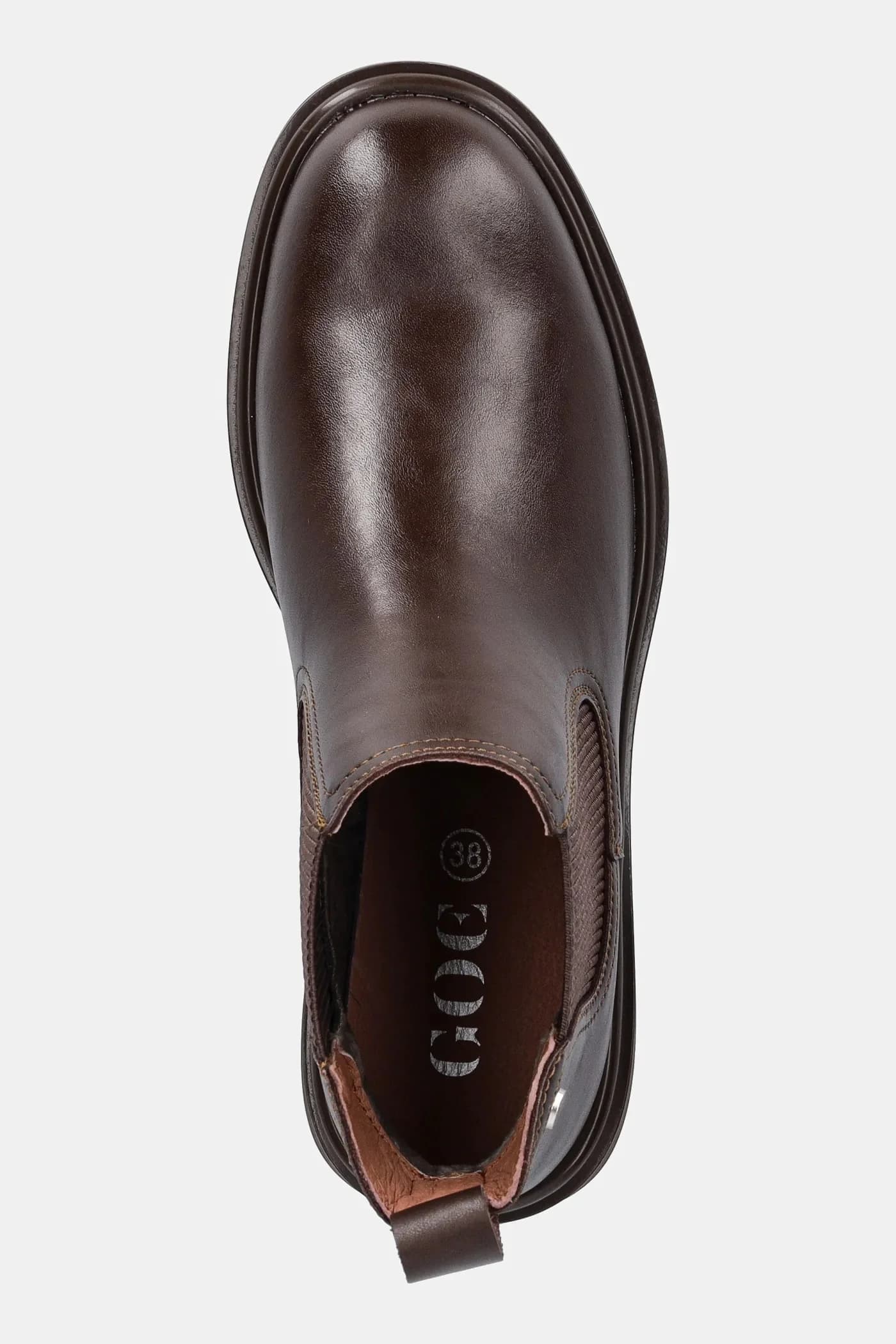 Кожаные ботинки челси - фото 4