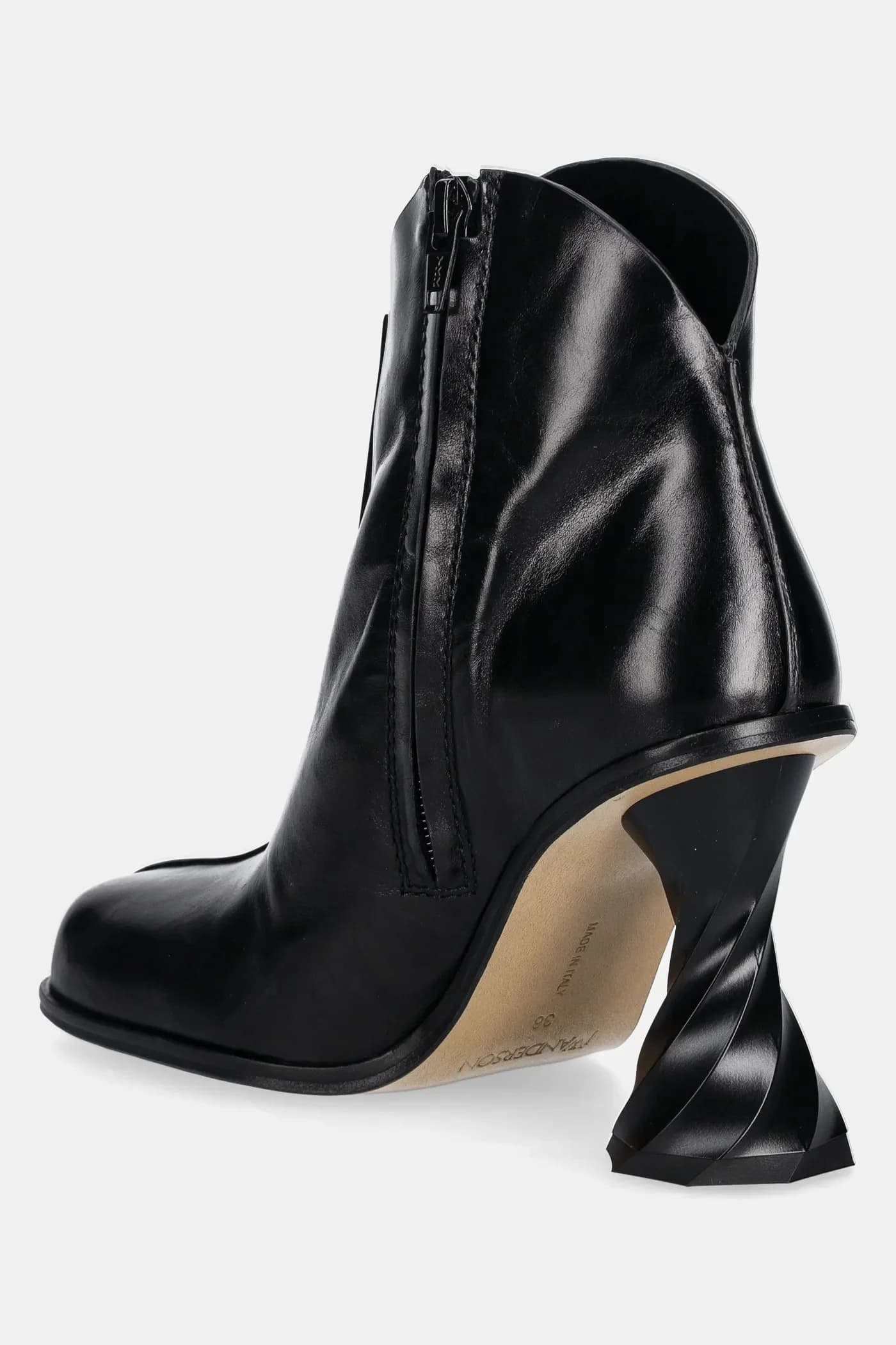 Кожаные ботильоны на каблуке Twist Heel - фото 3