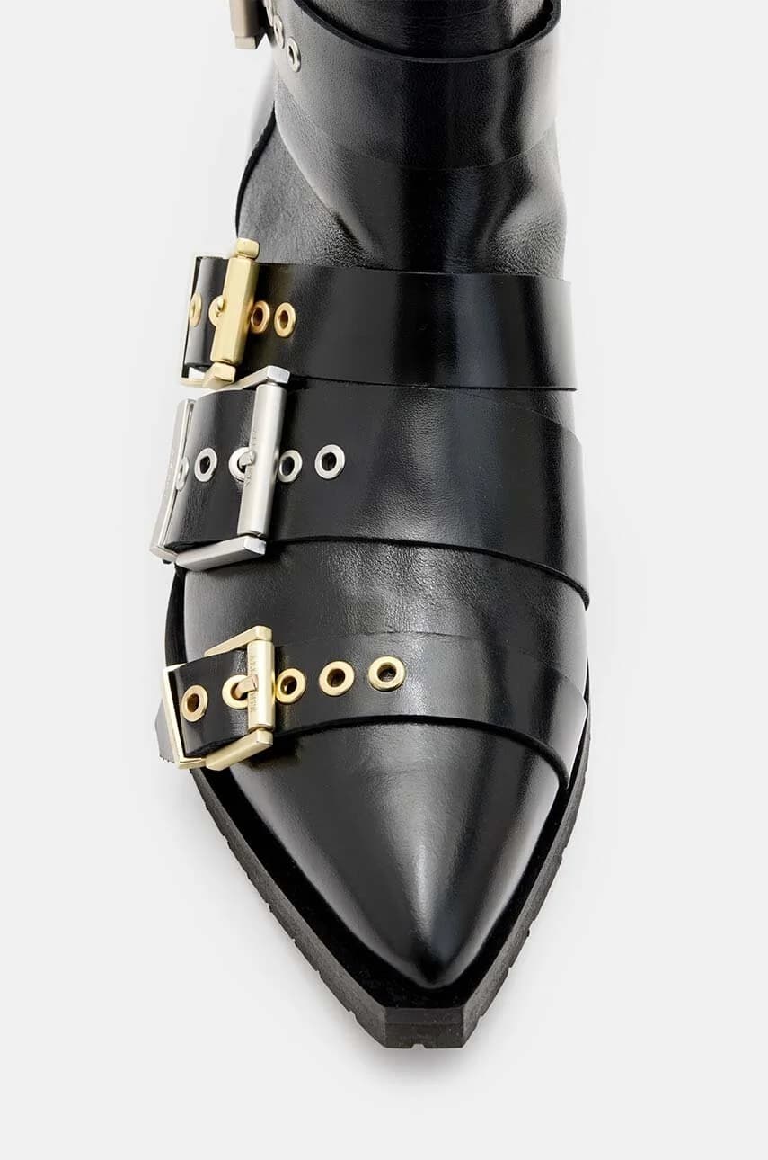 Кожаные ботинки Jane с пряжкой - фото 3