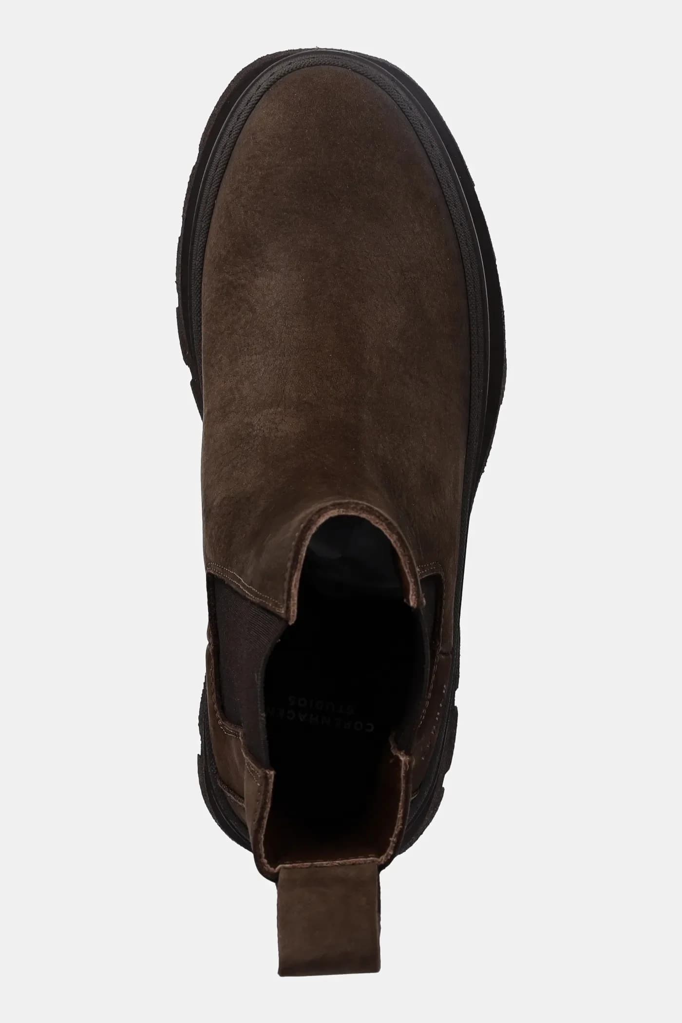 Нубуковые ботинки челси - фото 4