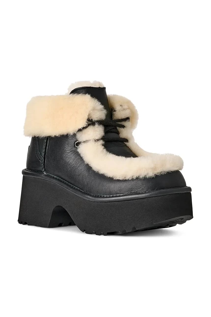 Кожаные ботильоны Esmee на шнуровке - фото 2