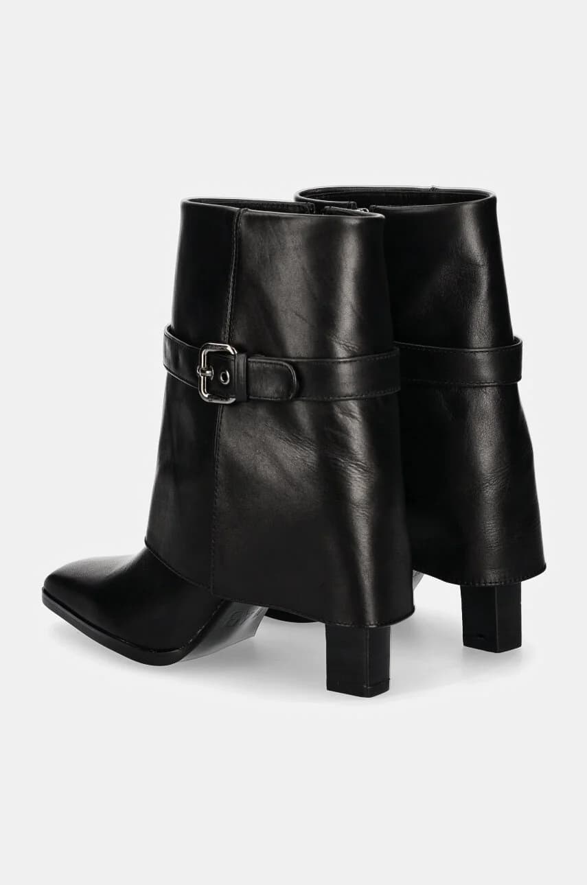 Кожаные ботильоны - фото 4