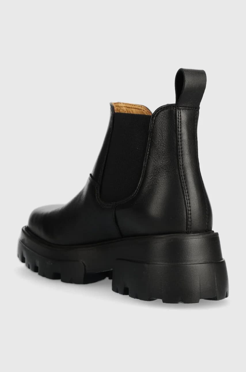 Кожаные ботинки челси - фото 3