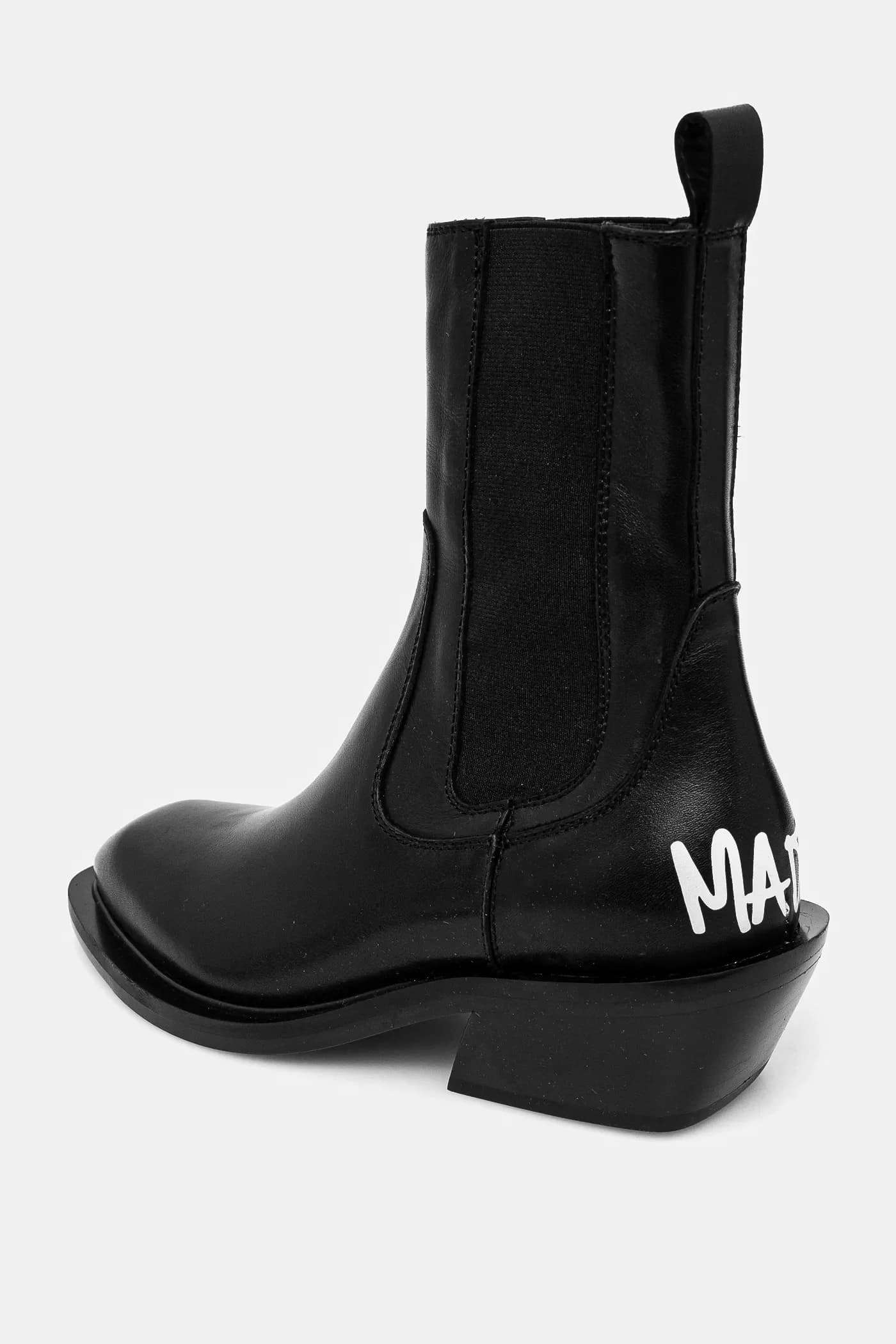 Кожаные ботинки челси - фото 3