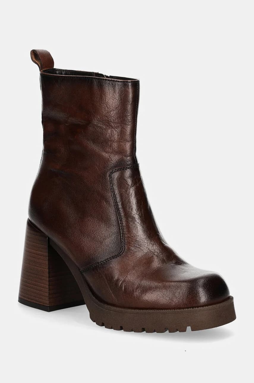 Кожаные ботильоны - фото 2