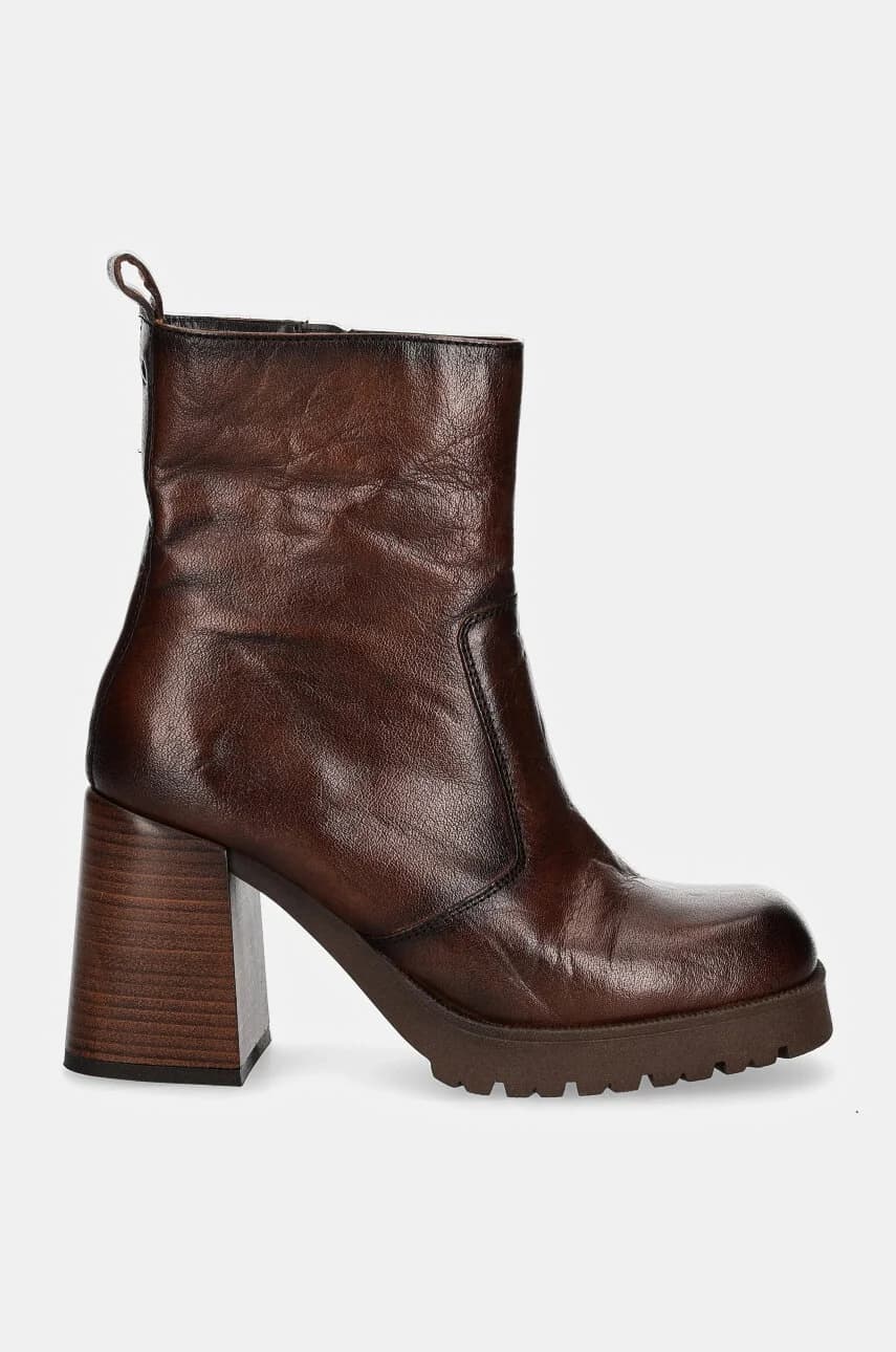 Кожаные ботильоны - фото 3