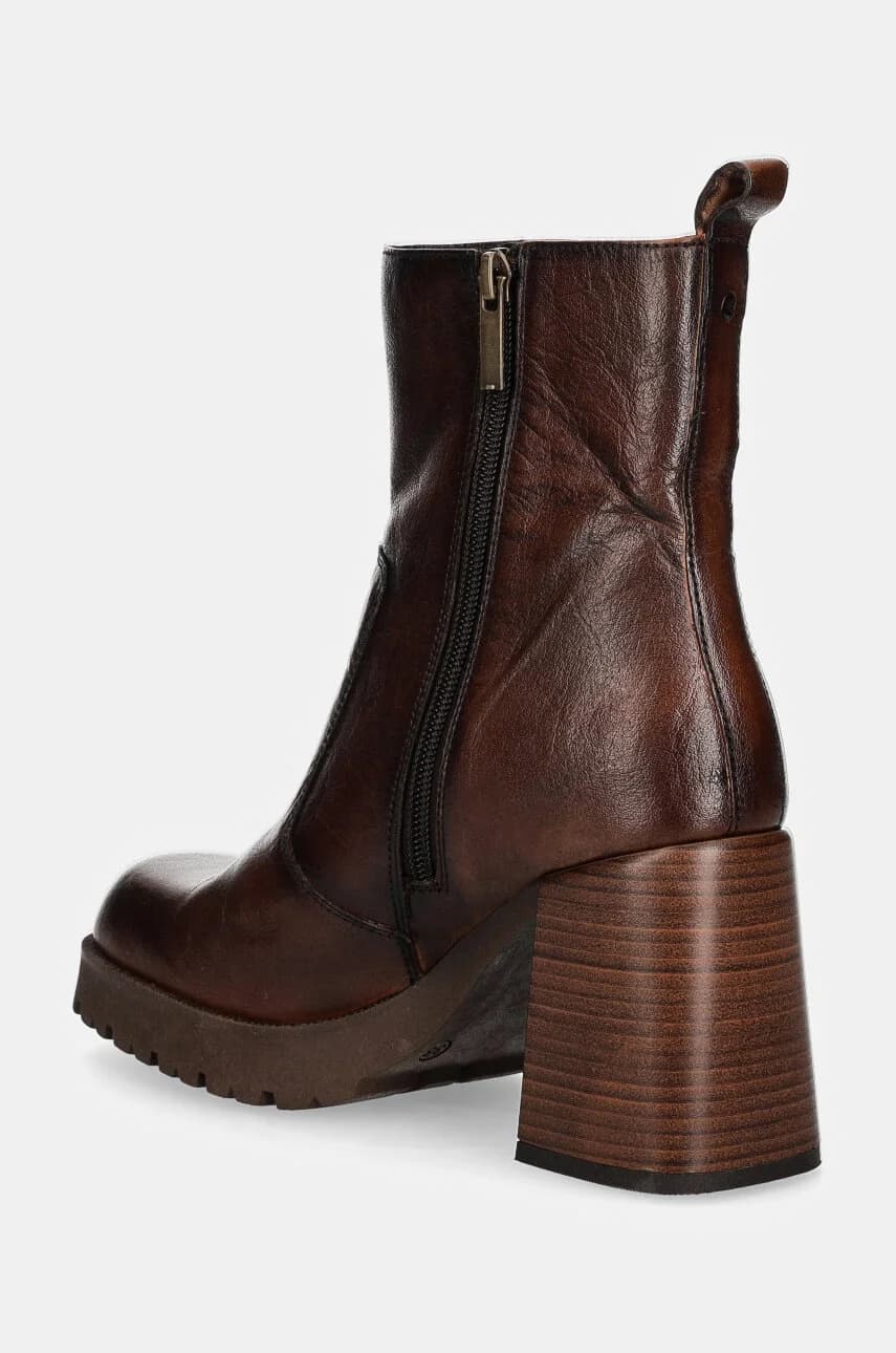 Кожаные ботильоны - фото 4