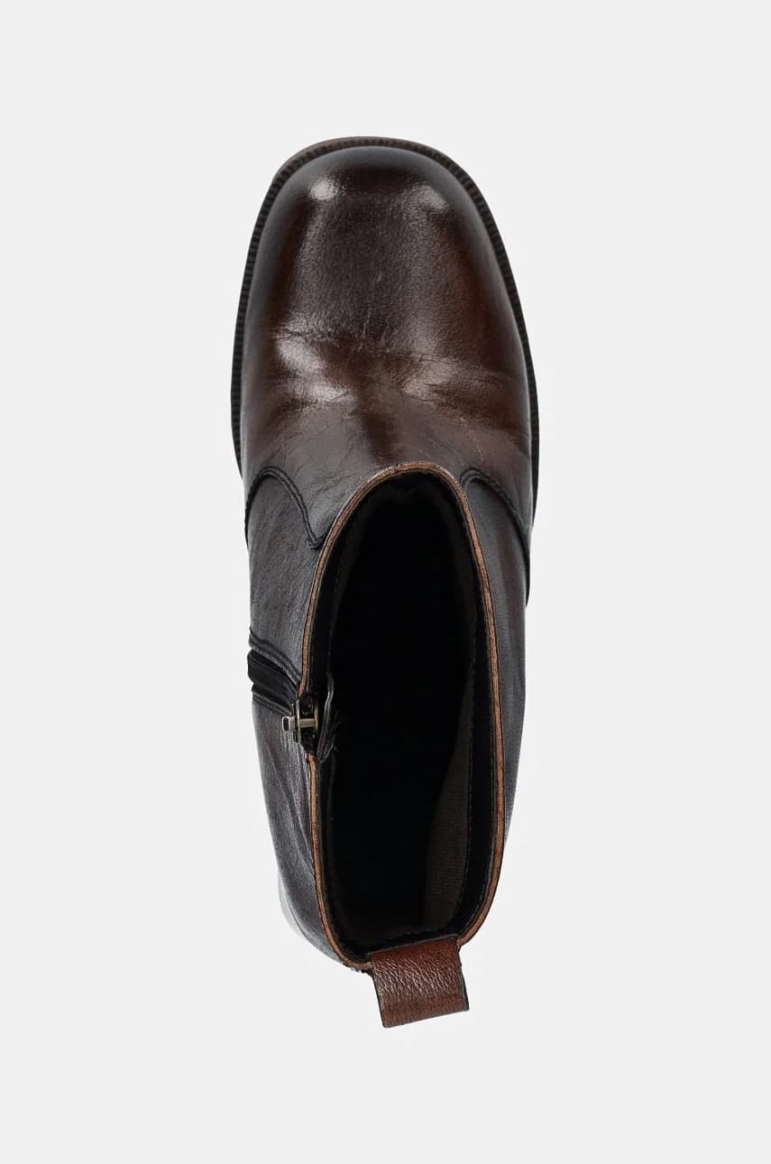 Кожаные ботильоны - фото 5