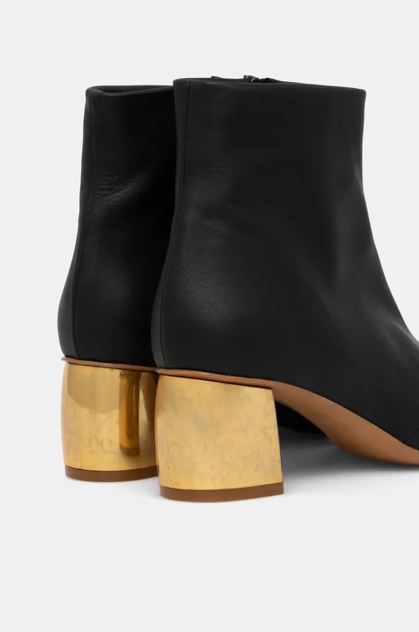 Кожаные ботильоны - фото 4