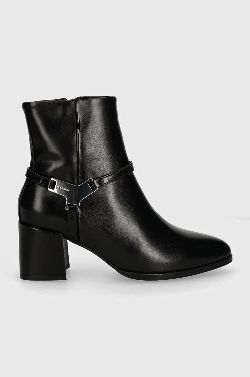 ANKLE BOOT 55 W/HW LTH кожаные ботильоны - фото 2