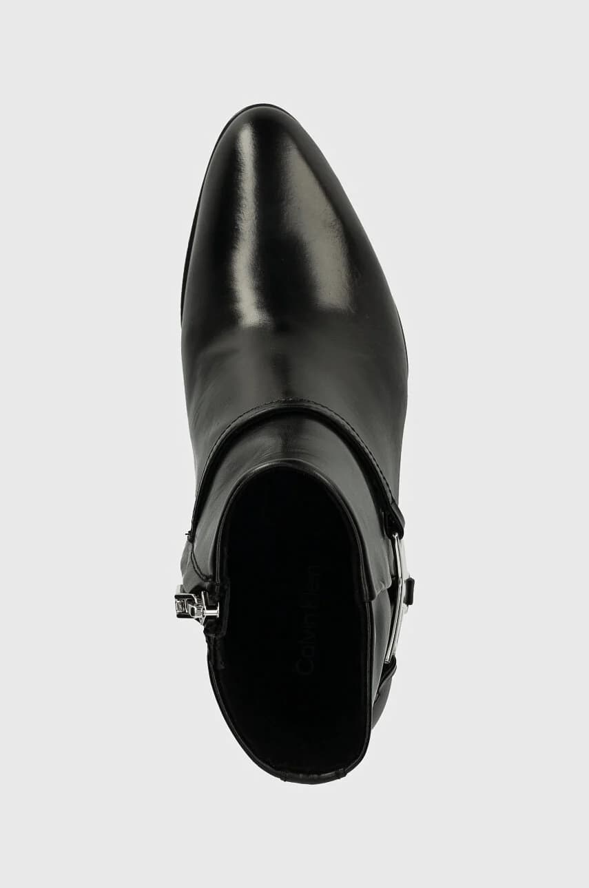 ANKLE BOOT 55 W/HW LTH кожаные ботильоны - фото 4