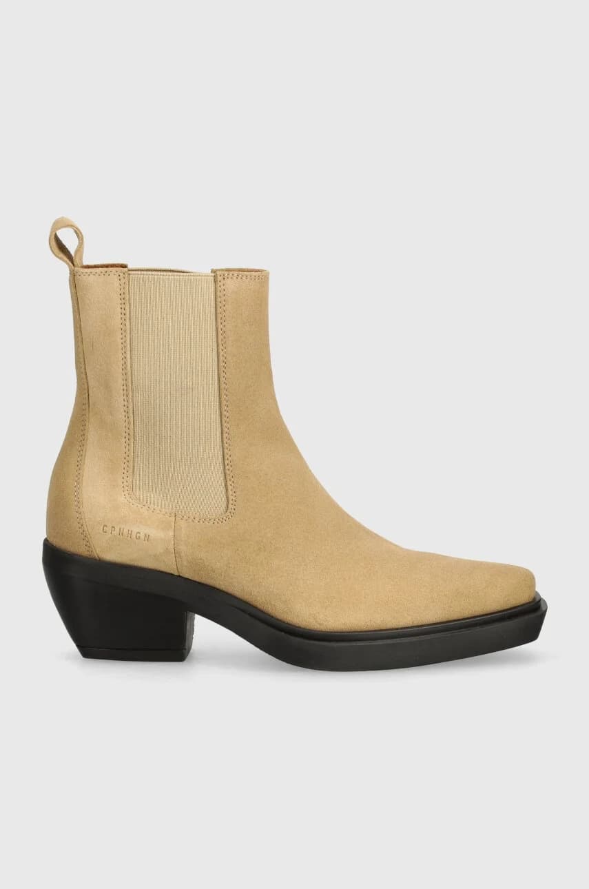 Замшевые ботинки челси - фото 2