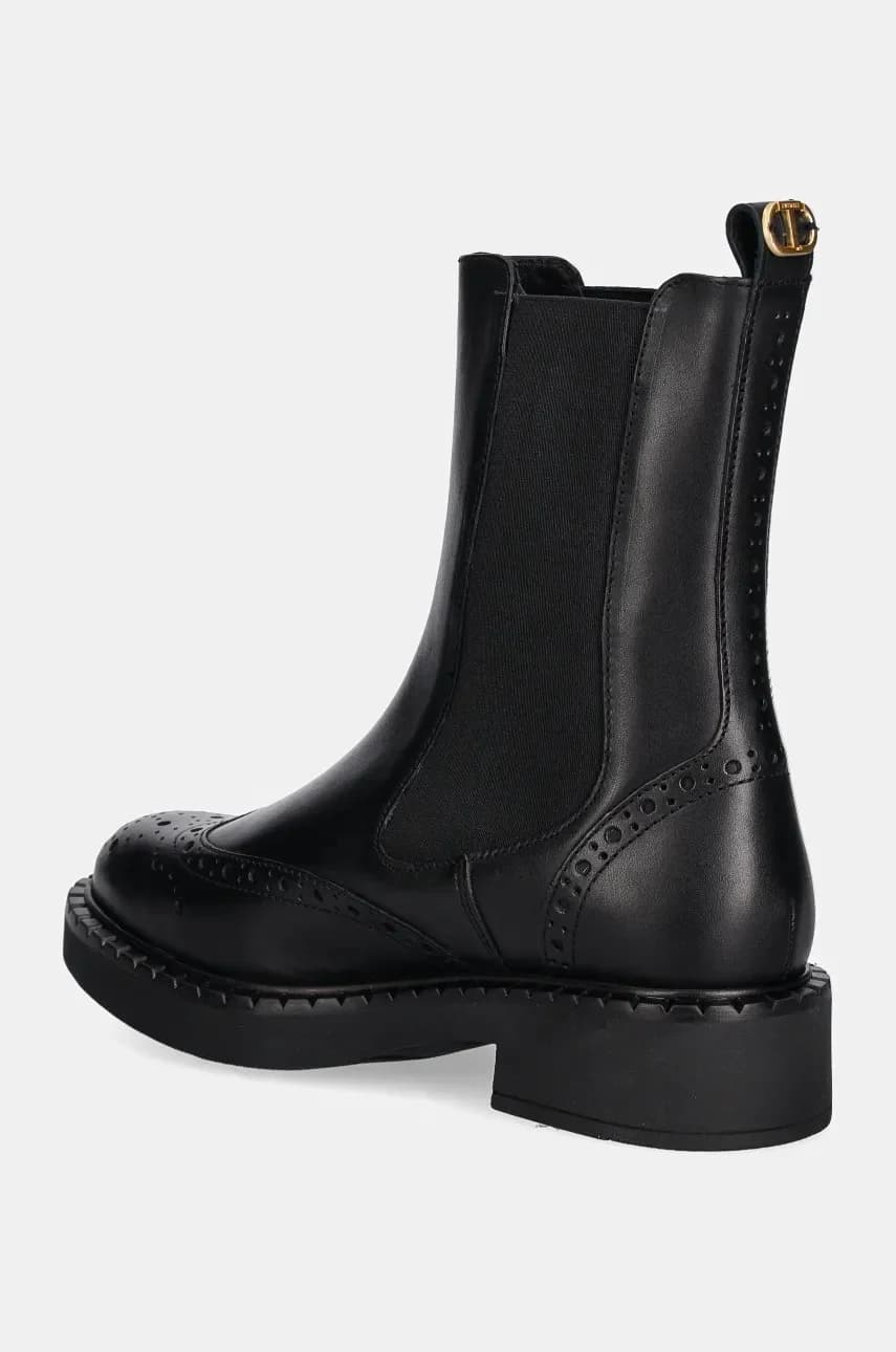 Кожаные ботинки челси - фото 3