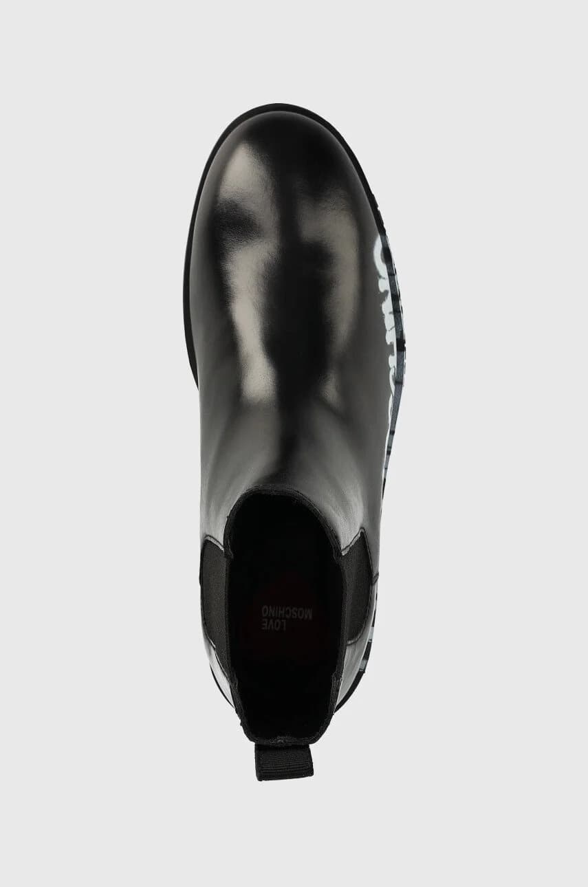 Кожаные ботинки челси - фото 4