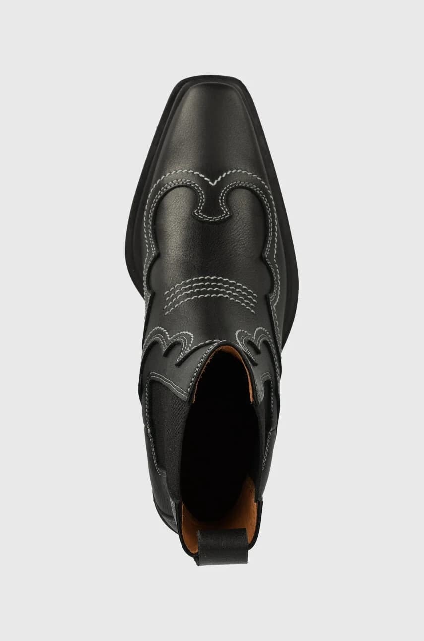 Кожаные ковбойские сапоги - фото 4