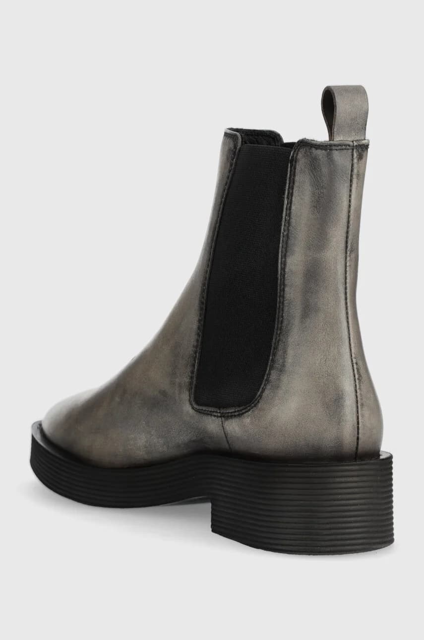 Кожаные ботинки челси - фото 3