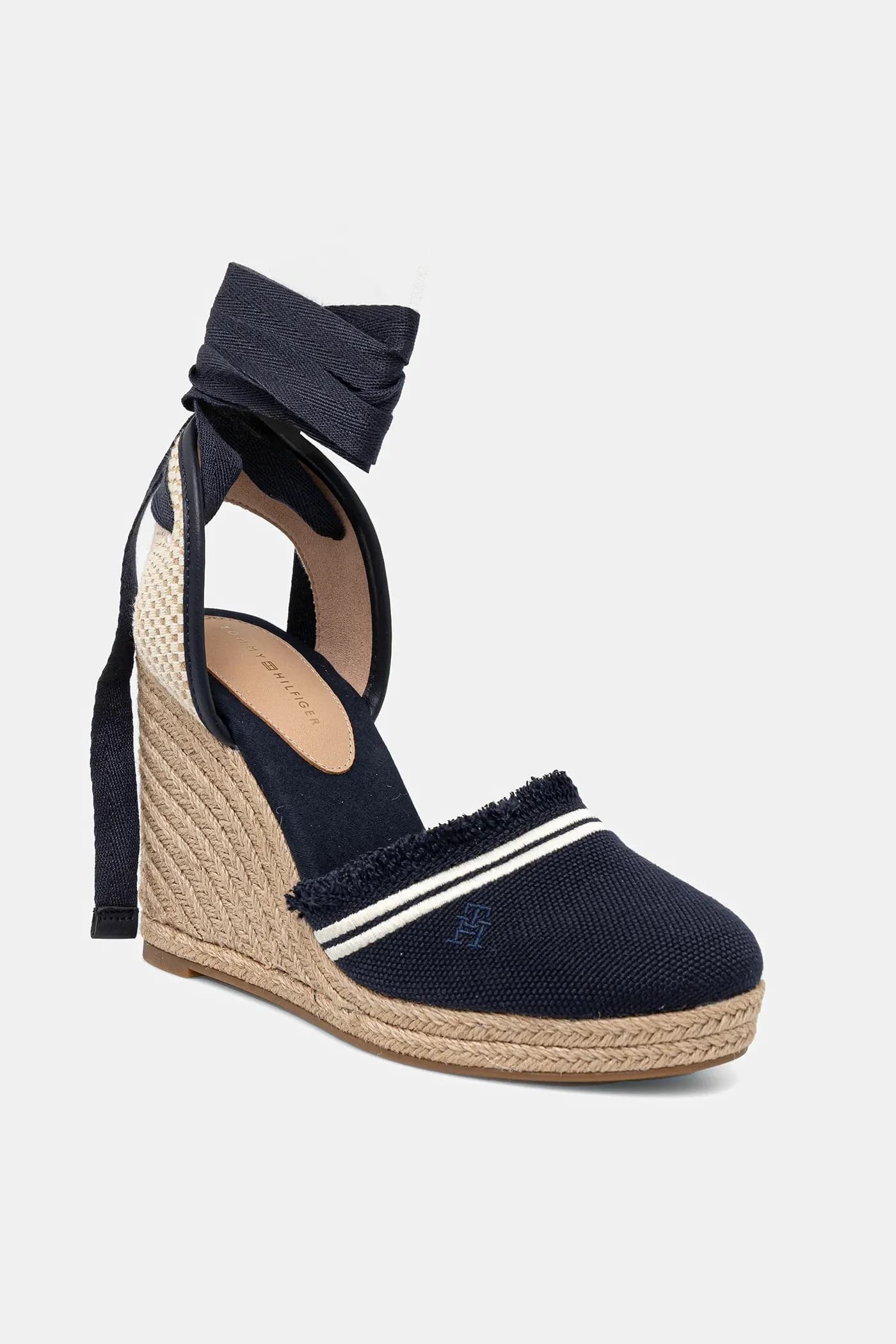 эспадрильи FRINGE CANVAS HIGH WEDGE
