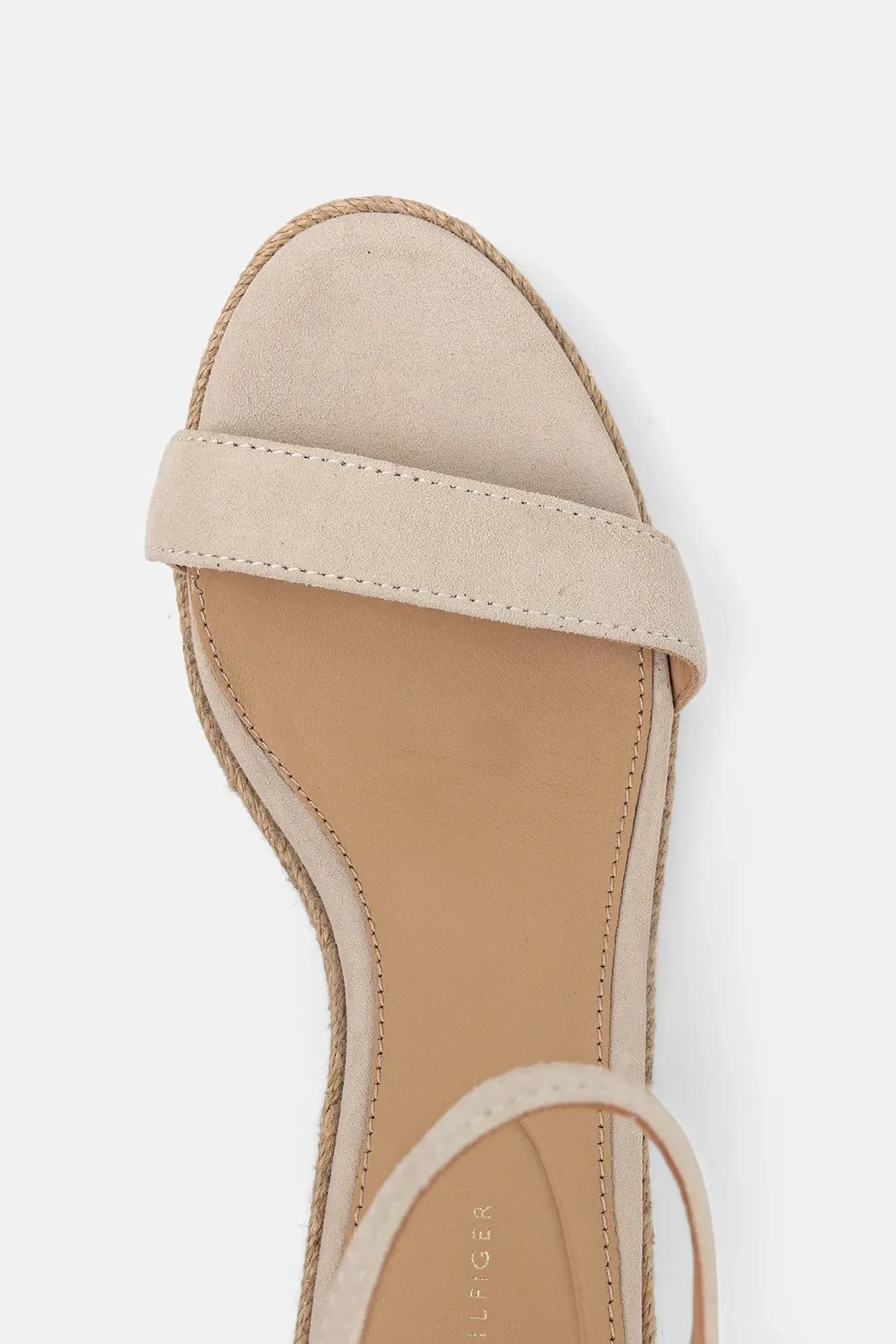 замшевые босоножки SUEDE ANKLE MID WEDGE ESPADRILLE - фото 4