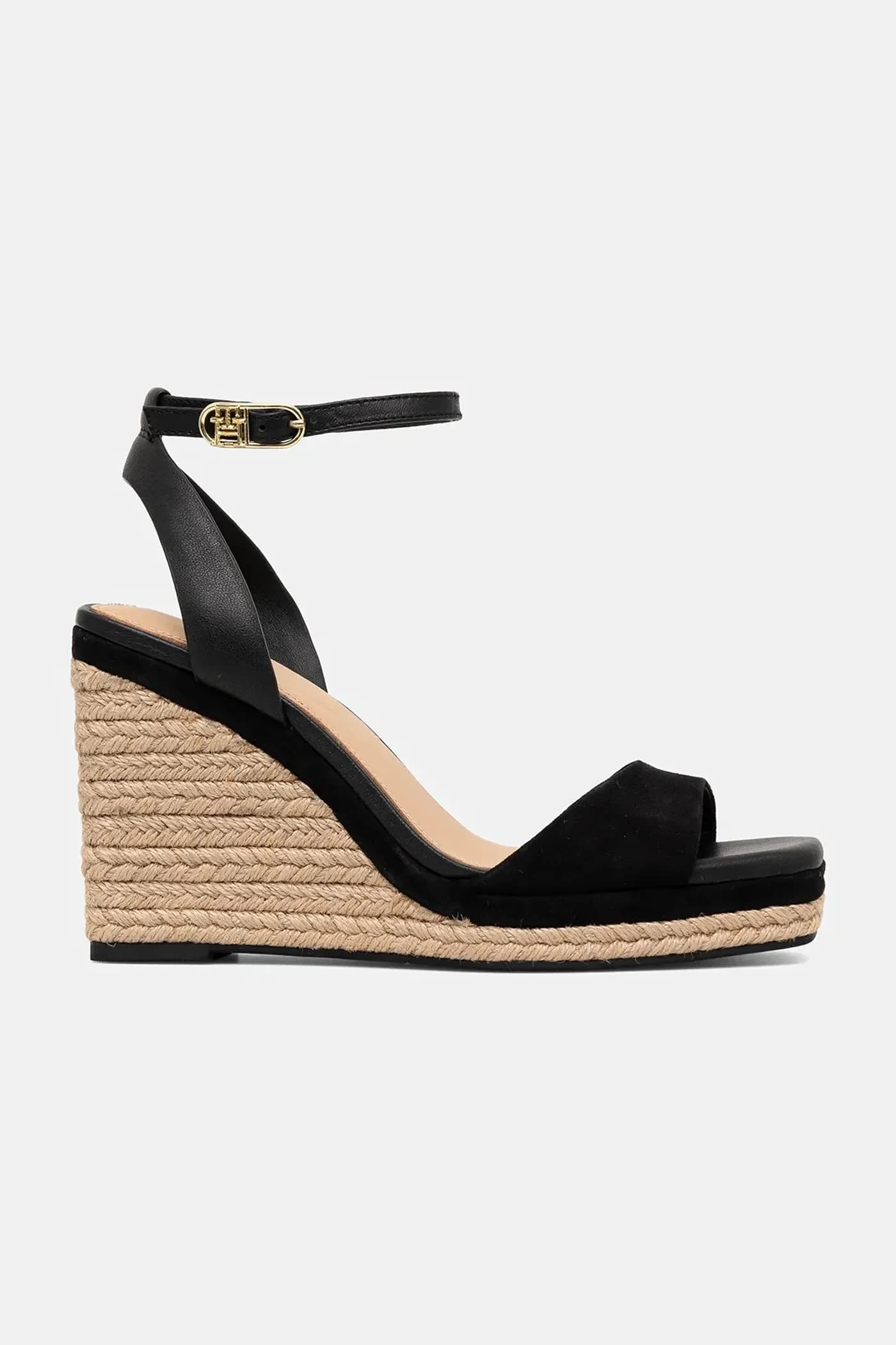 Кожаные сандалии LEATHER & SUEDE HIGH WEDGE ESPAD - фото 2