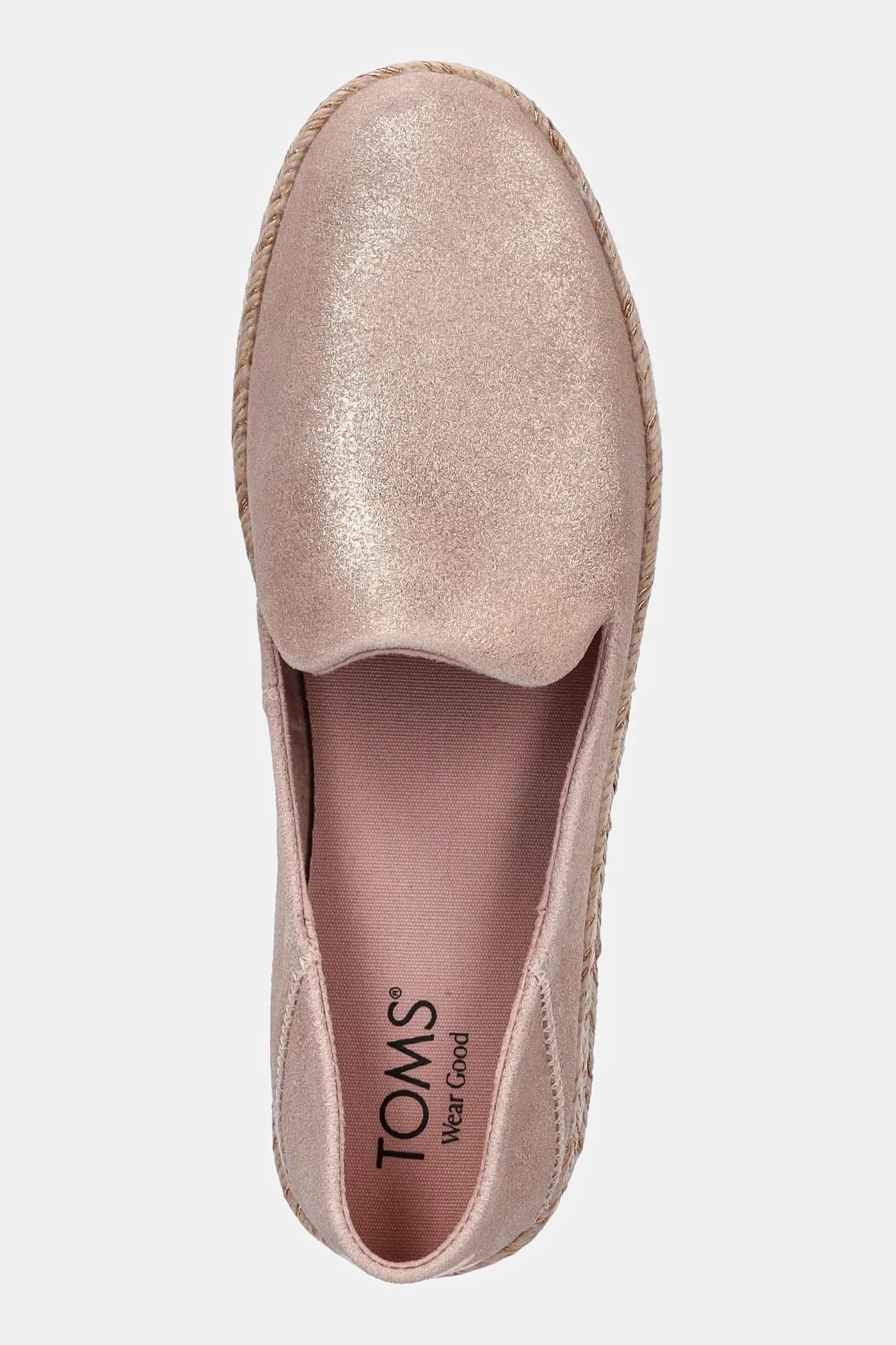 Эспадрильи ИЗ ЗАМШИ БЛЕДНО-РОЗОВОГО МЕТАЛЛИКА - фото 4