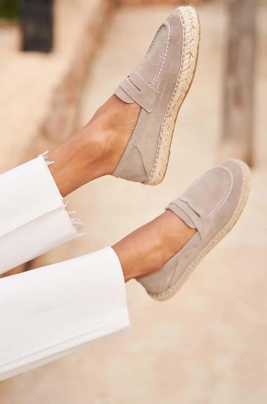 Замшевые лоферы Эспадрильи - фото 4