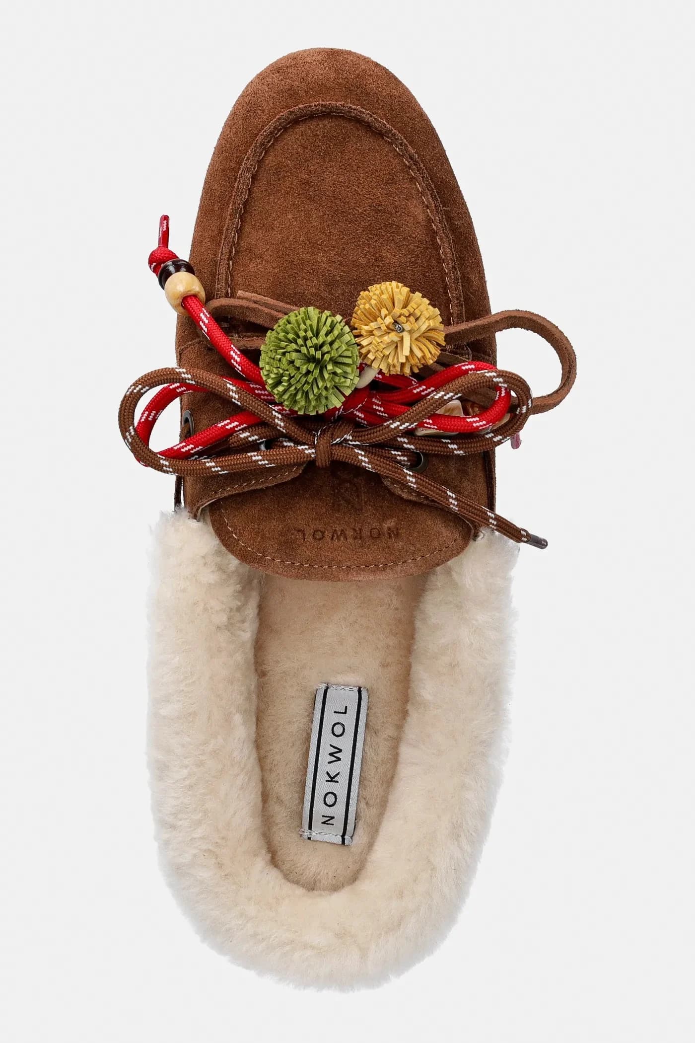 замшевые тапочки Coco Fur Tan Suede - фото 4